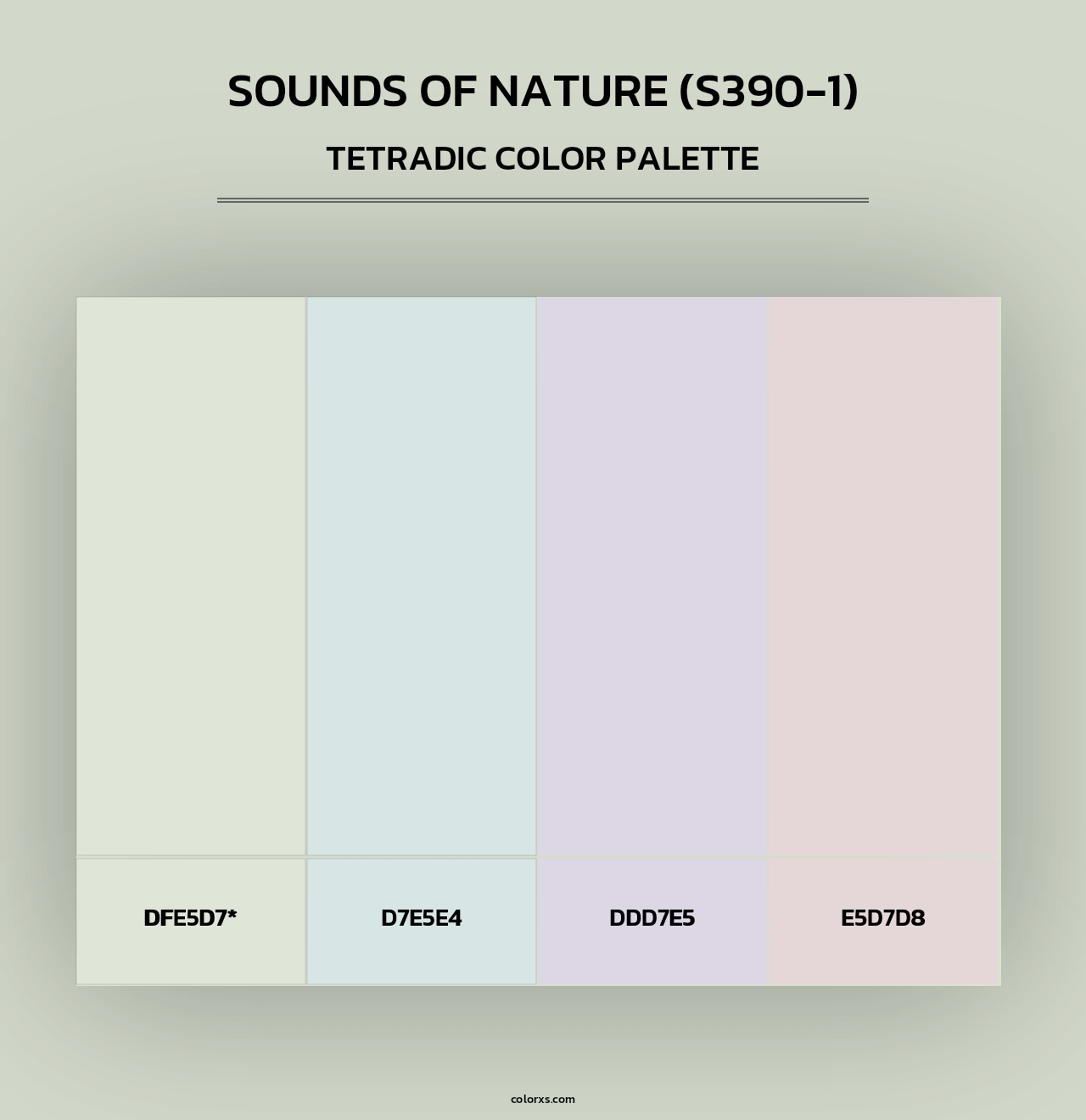 Sounds Of Nature (S390-1) - Tetradic Color Palette