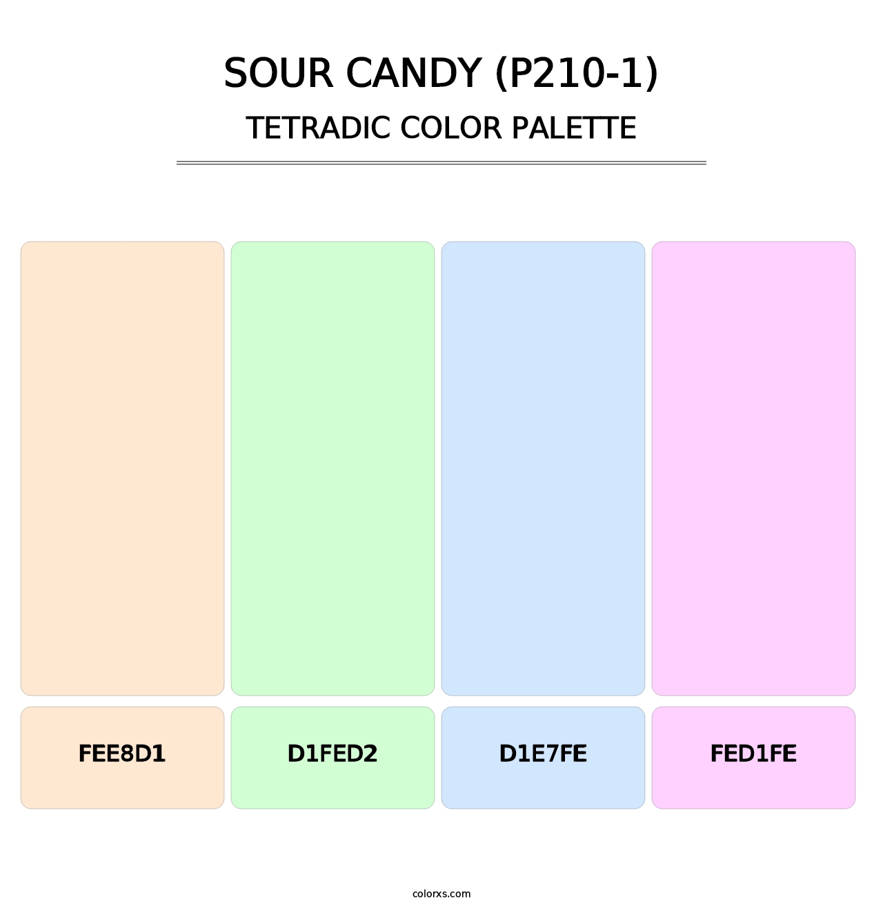 Sour Candy (P210-1) - Tetradic Color Palette