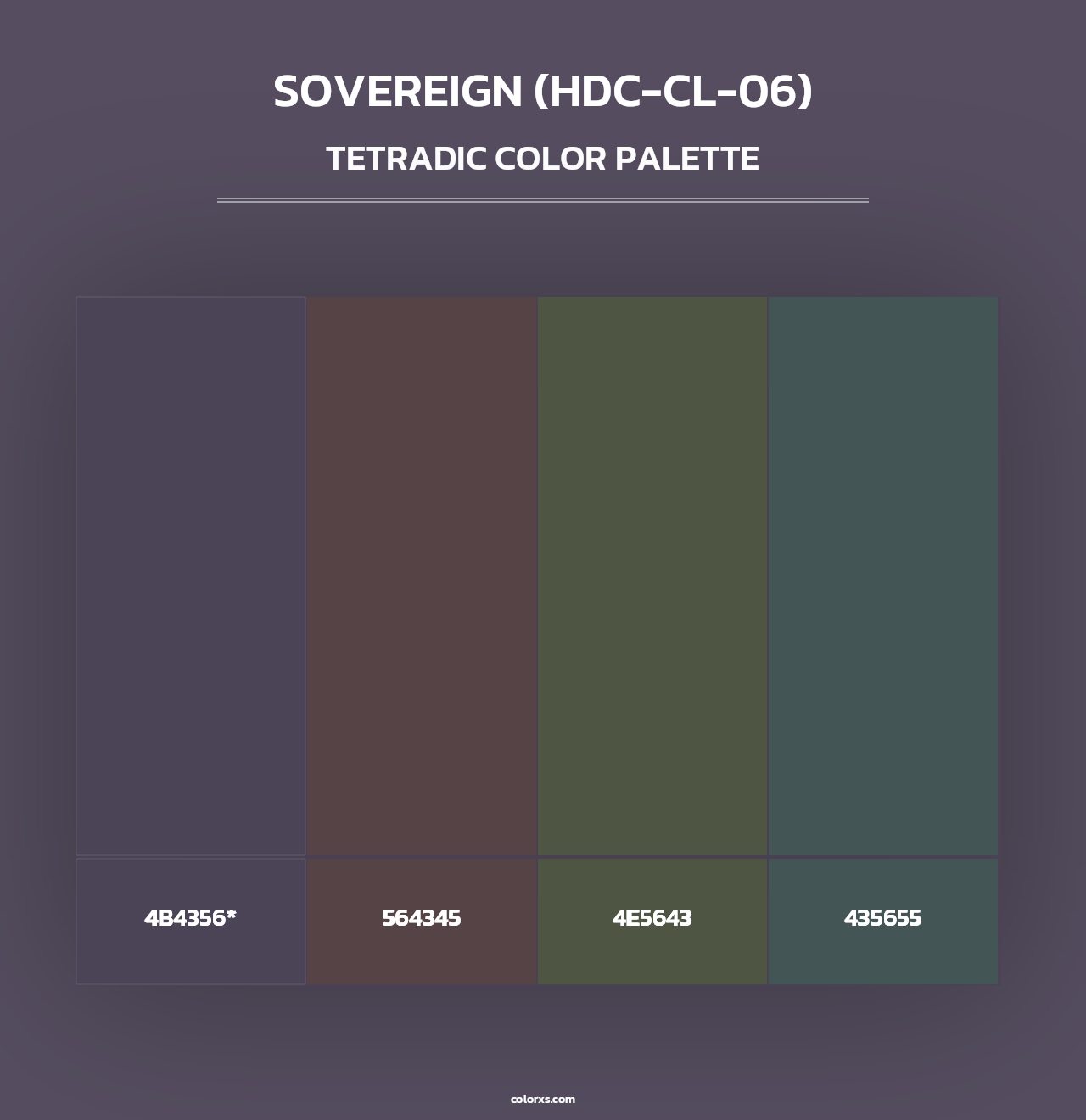 Sovereign (HDC-CL-06) - Tetradic Color Palette