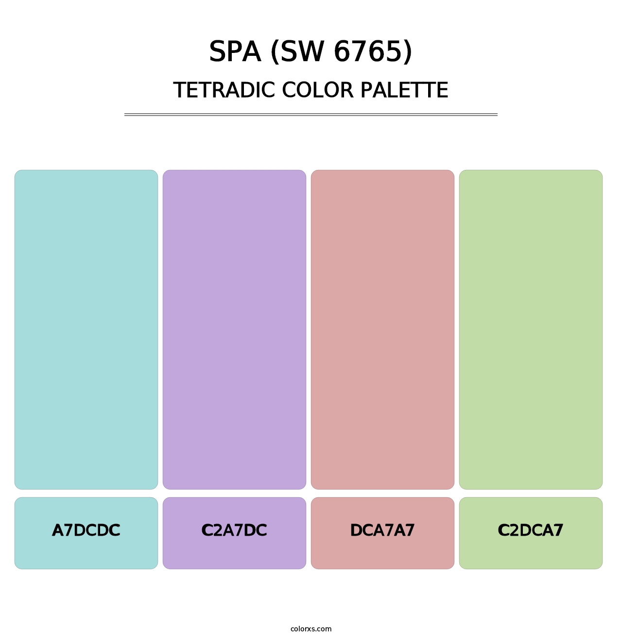 Spa (SW 6765) - Tetradic Color Palette