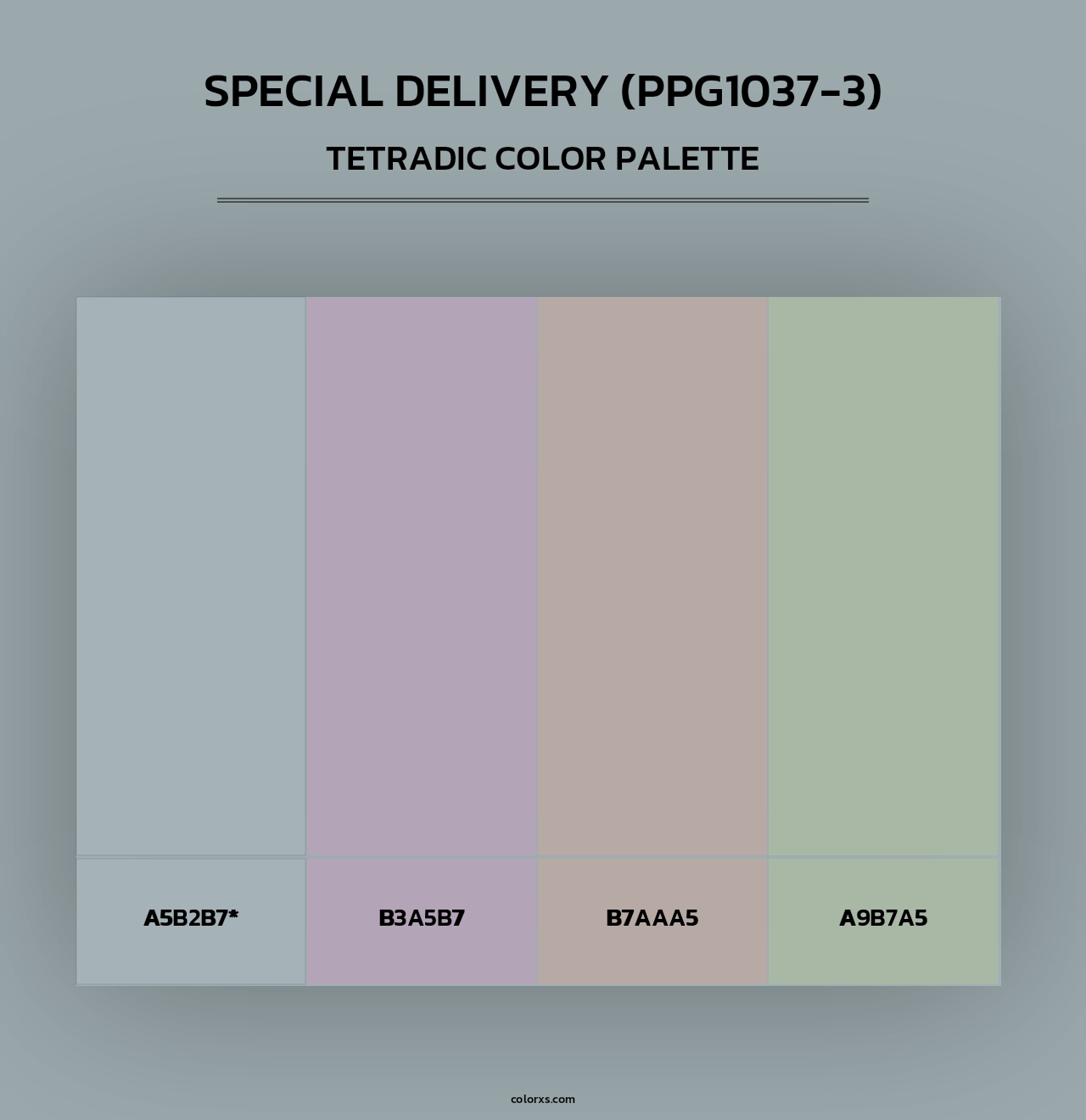 Special Delivery (PPG1037-3) - Tetradic Color Palette