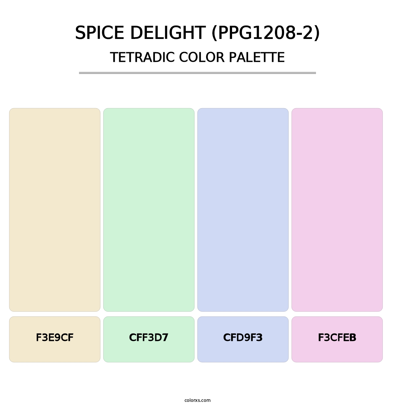 Spice Delight (PPG1208-2) - Tetradic Color Palette