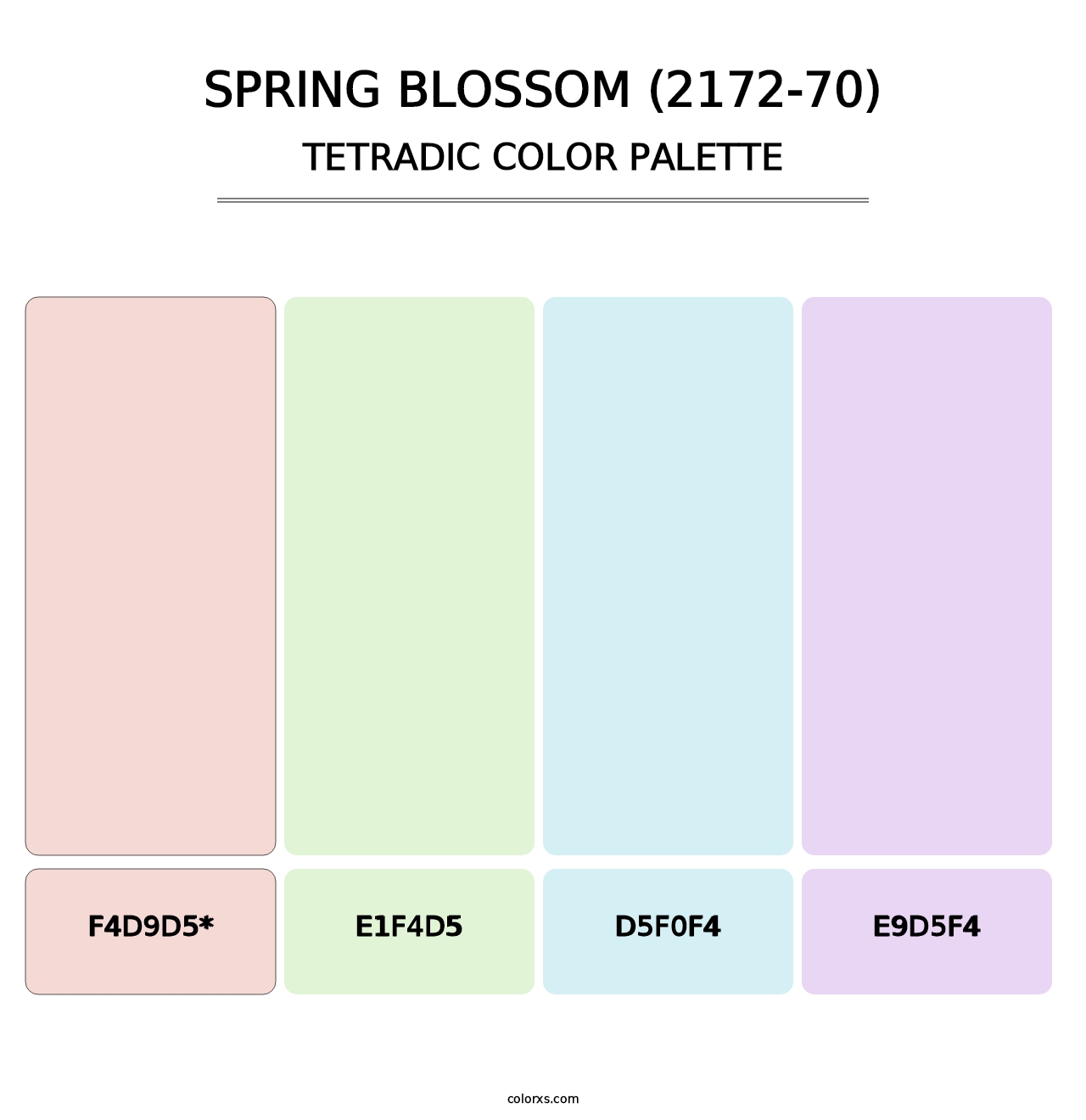 Spring Blossom (2172-70) - Tetradic Color Palette