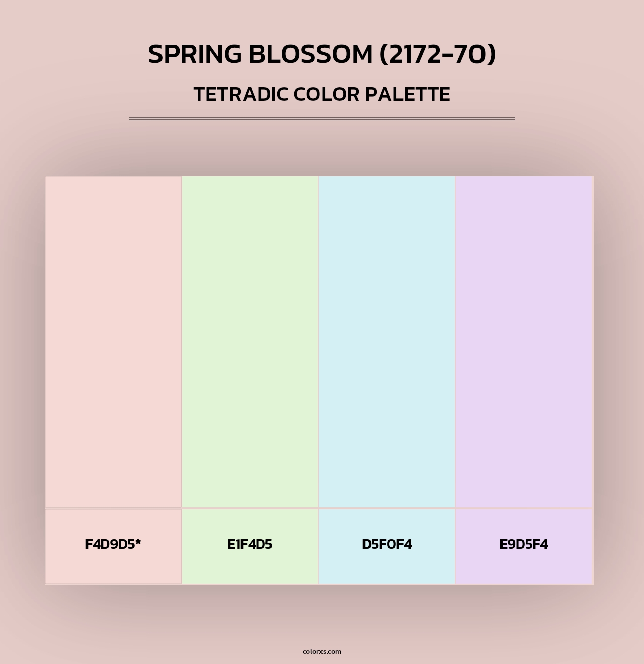 Spring Blossom (2172-70) - Tetradic Color Palette