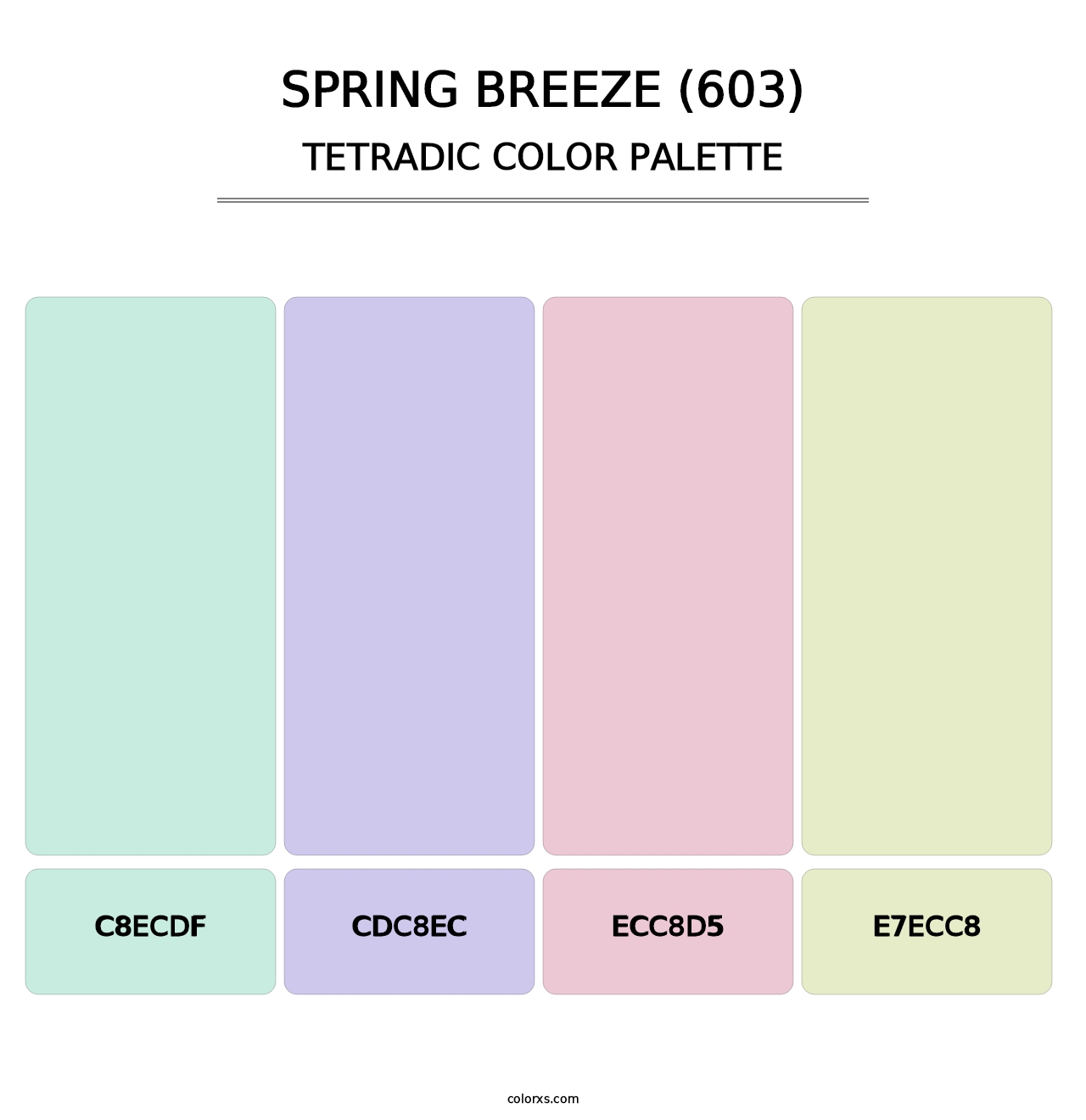 Spring Breeze (603) - Tetradic Color Palette