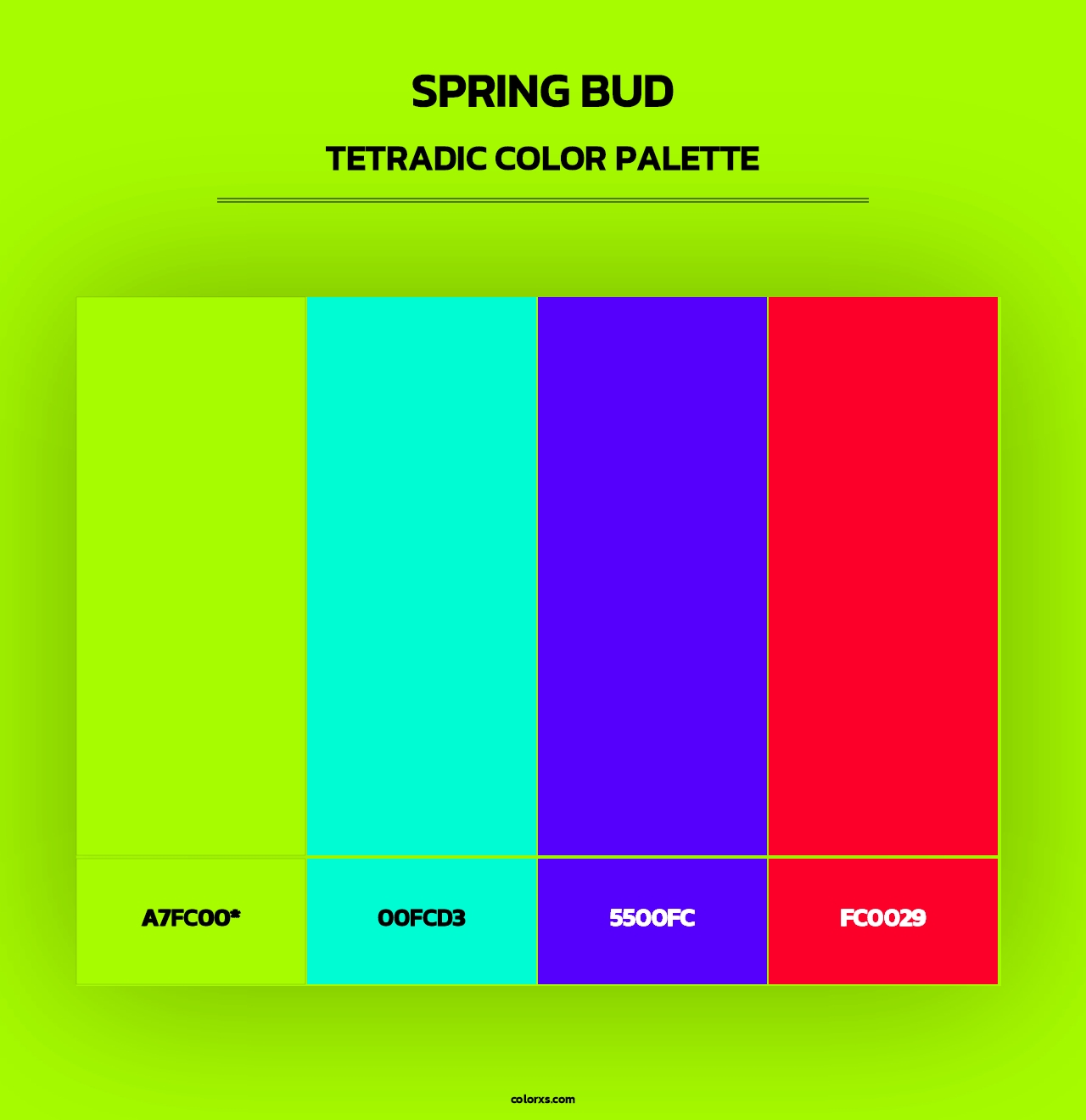 Spring Bud - Tetradic Color Palette