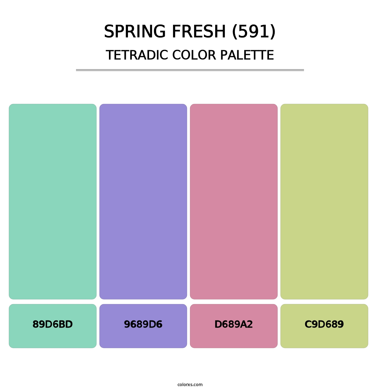 Spring Fresh (591) - Tetradic Color Palette