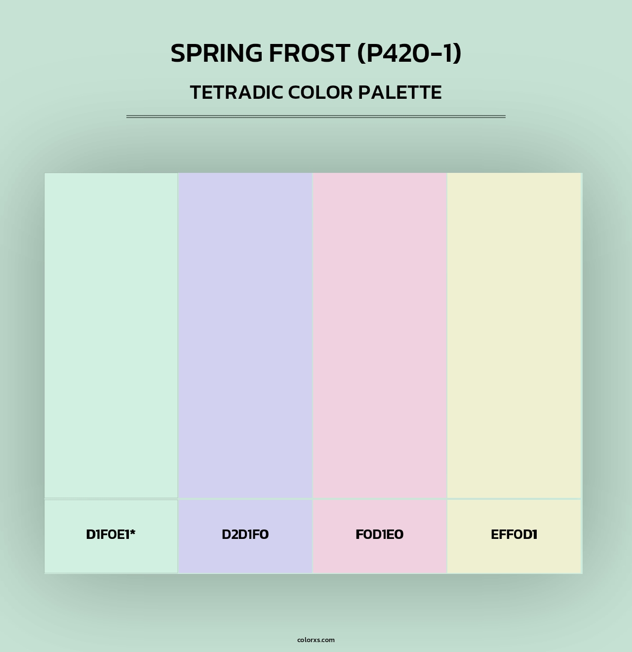 Spring Frost (P420-1) - Tetradic Color Palette