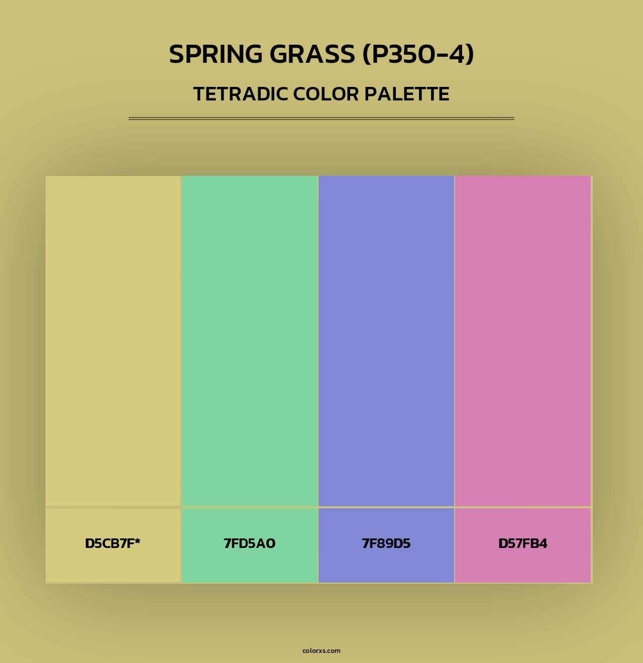Spring Grass (P350-4) - Tetradic Color Palette