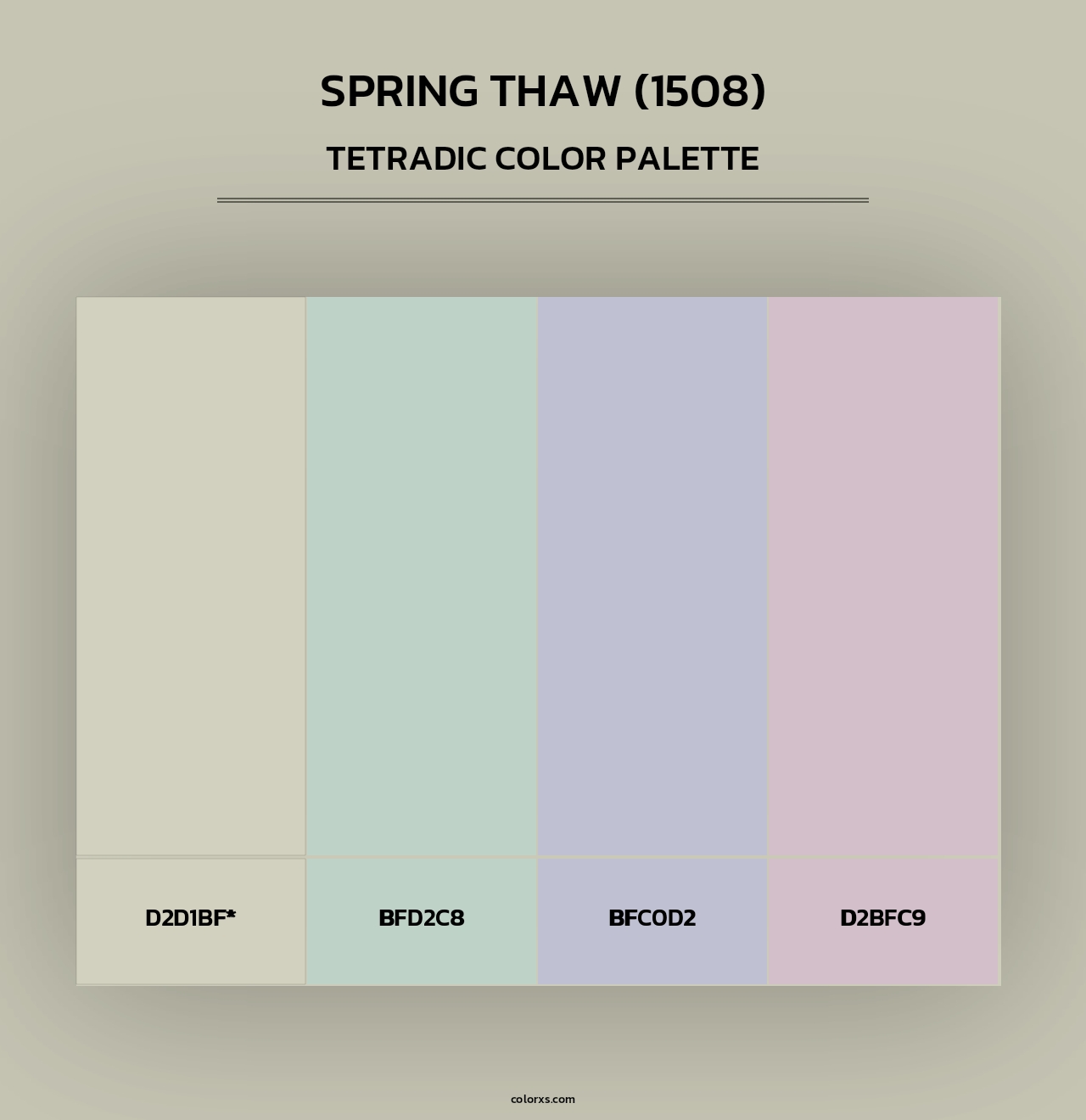 Spring Thaw (1508) - Tetradic Color Palette