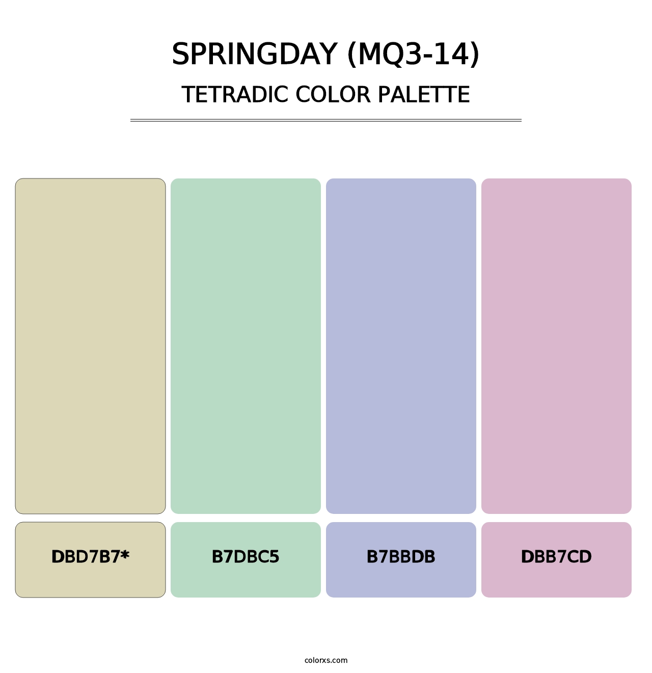 Springday (MQ3-14) - Tetradic Color Palette