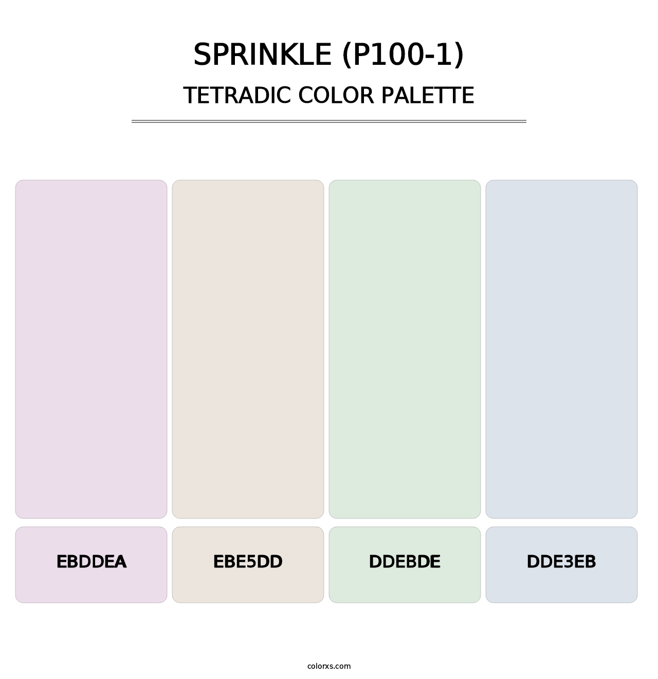 Sprinkle (P100-1) - Tetradic Color Palette