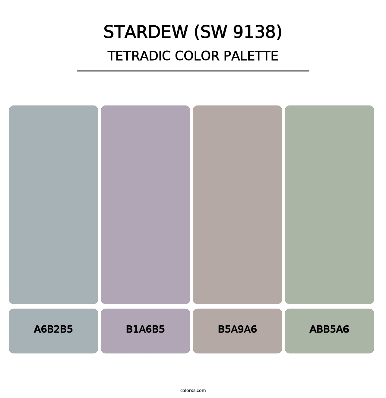 Stardew (SW 9138) - Tetradic Color Palette