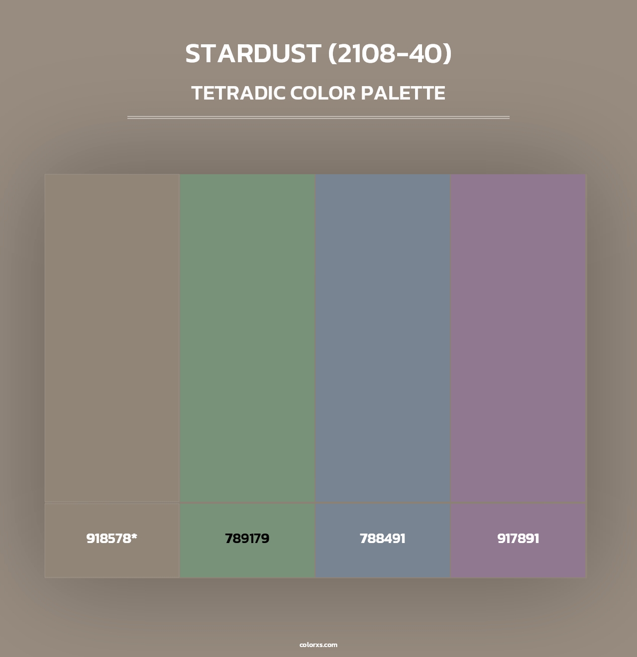 Stardust (2108-40) - Tetradic Color Palette