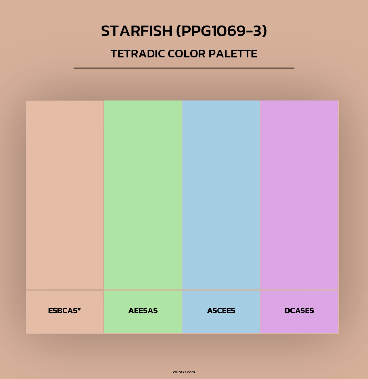 Starfish (PPG1069-3) - Tetradic Color Palette