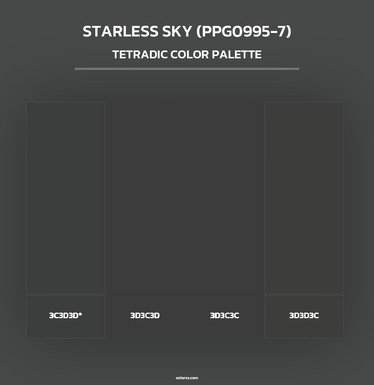 Starless Sky (PPG0995-7) - Tetradic Color Palette