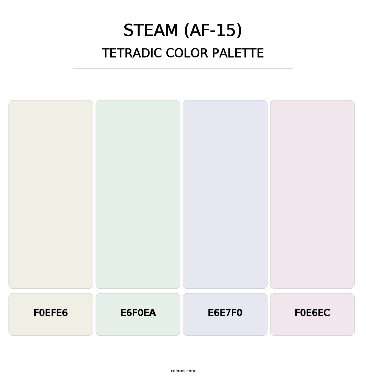 Steam (AF-15) - Tetradic Color Palette