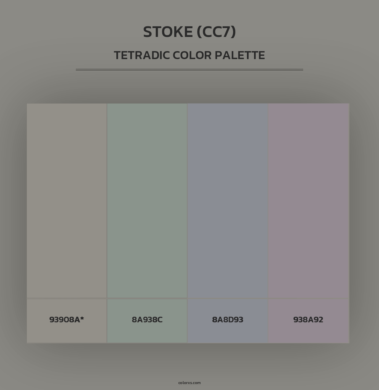 Stoke (CC7) - Tetradic Color Palette