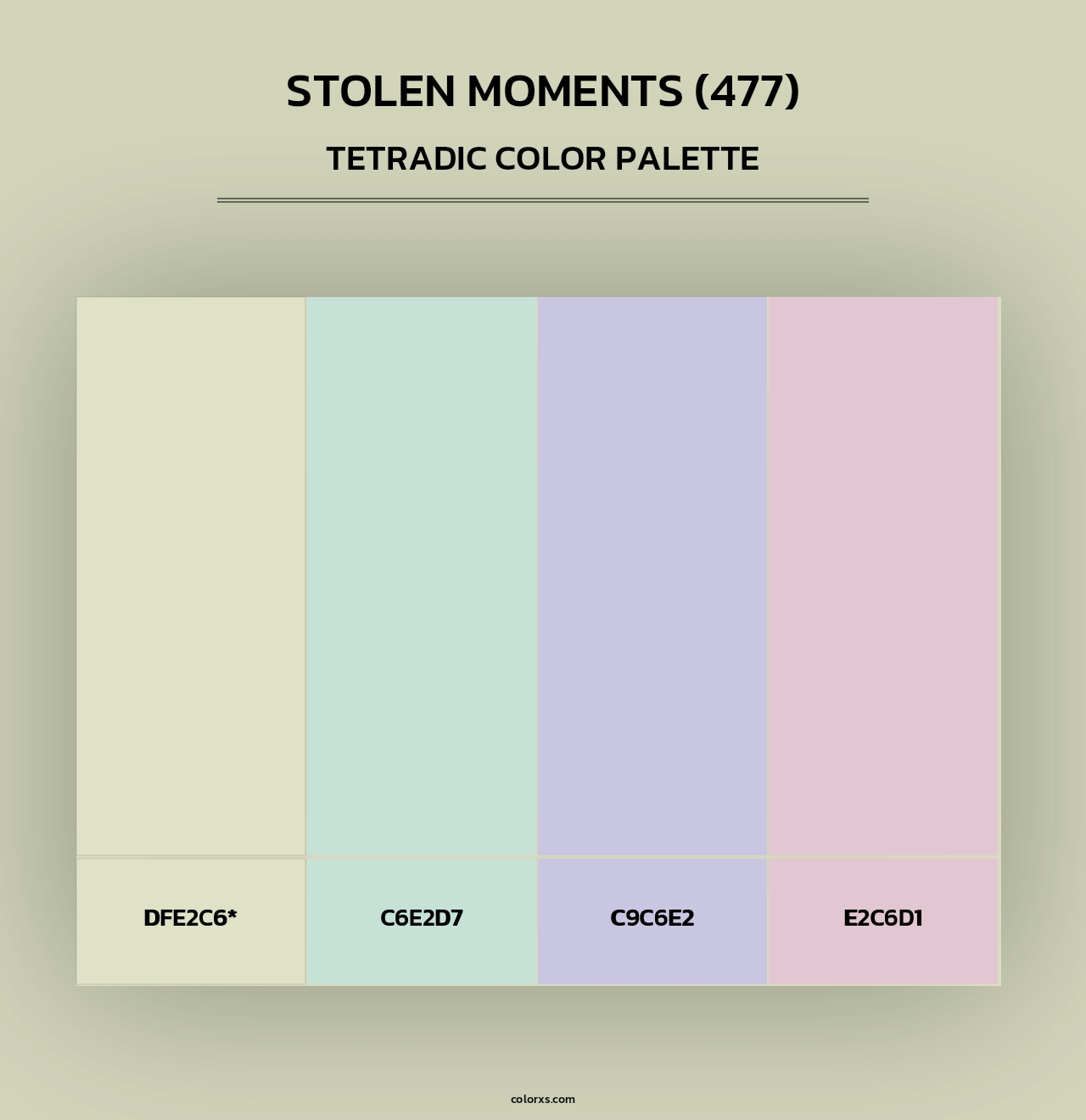 Stolen Moments (477) - Tetradic Color Palette