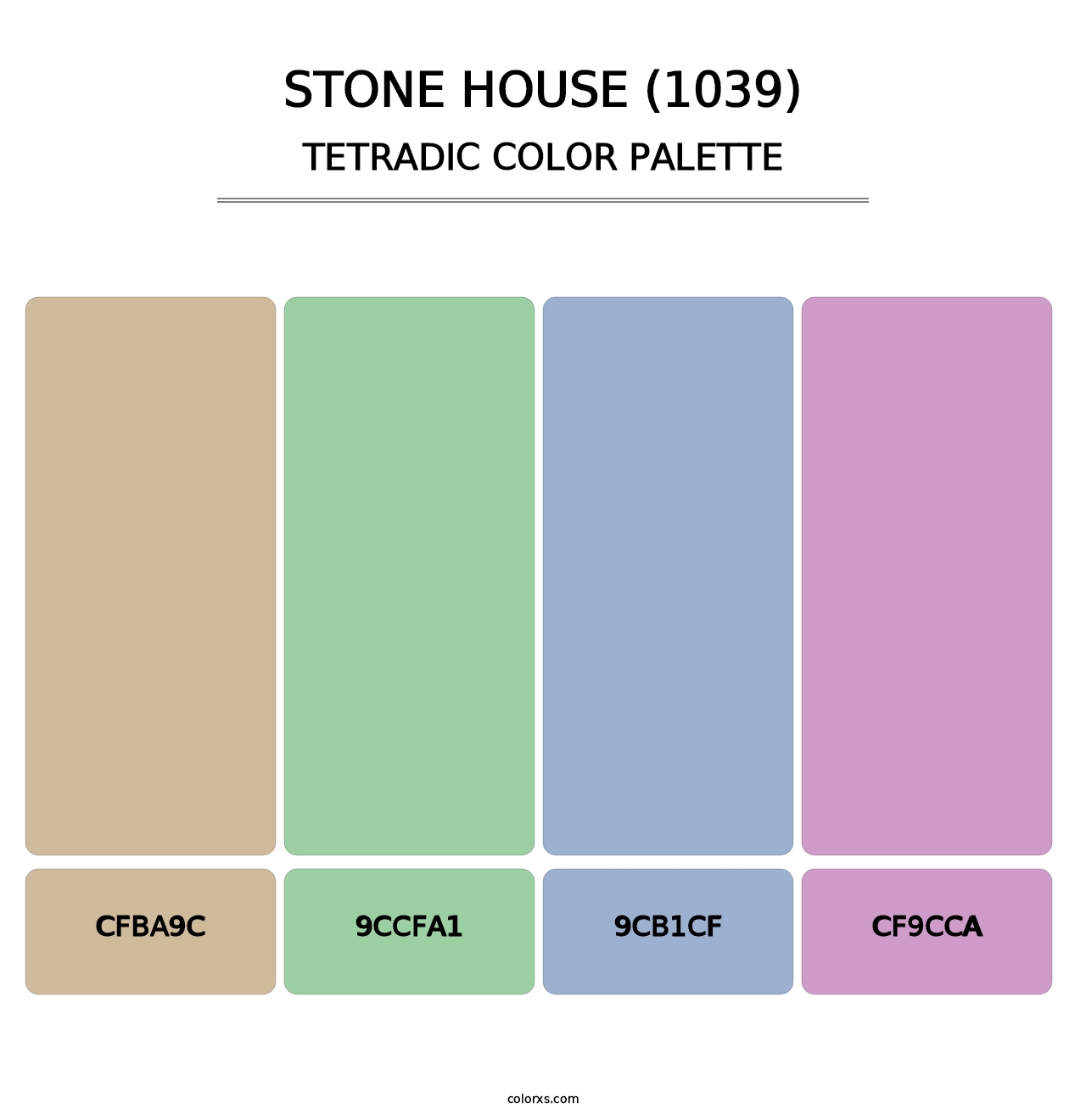 Stone House (1039) - Tetradic Color Palette