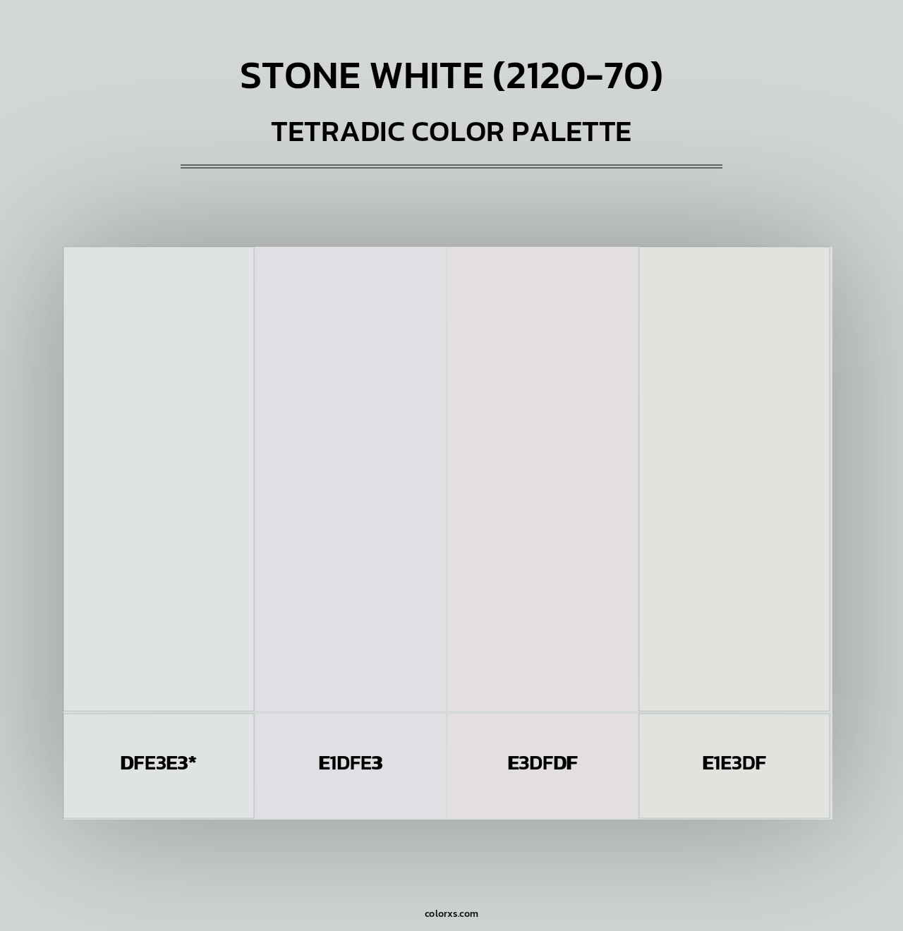 Stone White (2120-70) - Tetradic Color Palette