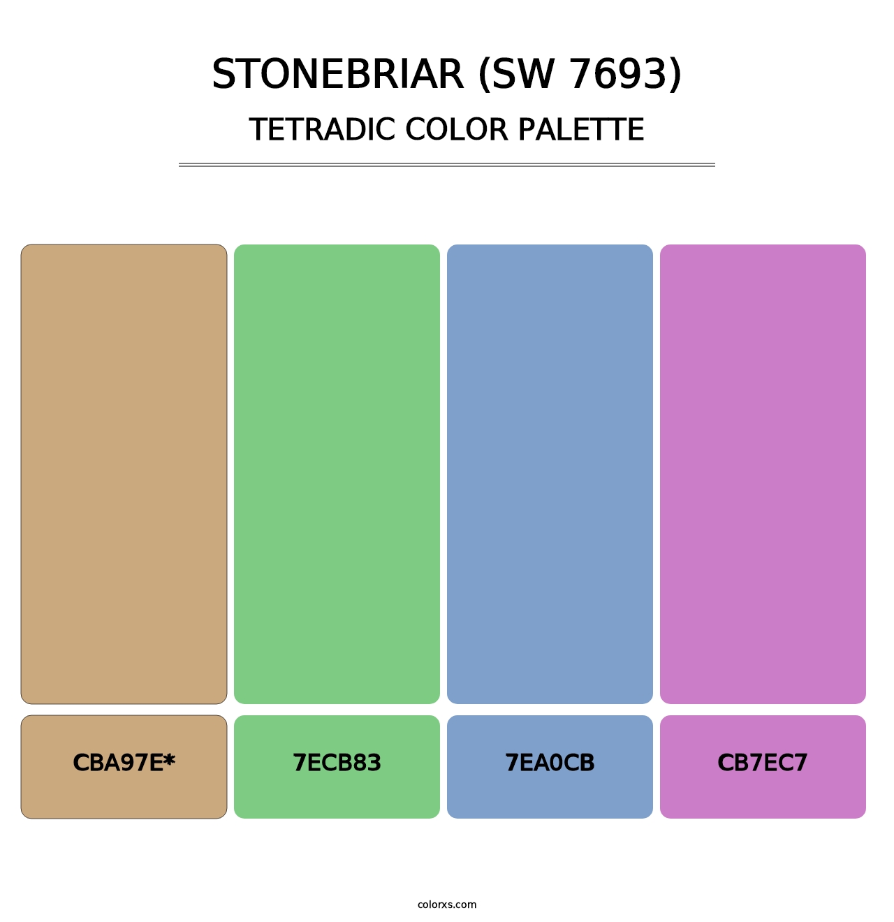 Stonebriar (SW 7693) - Tetradic Color Palette