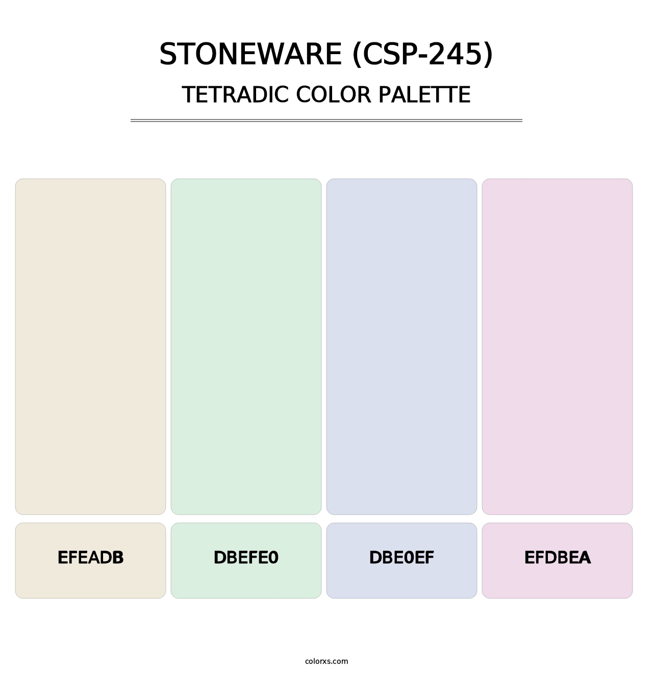 Stoneware (CSP-245) - Tetradic Color Palette