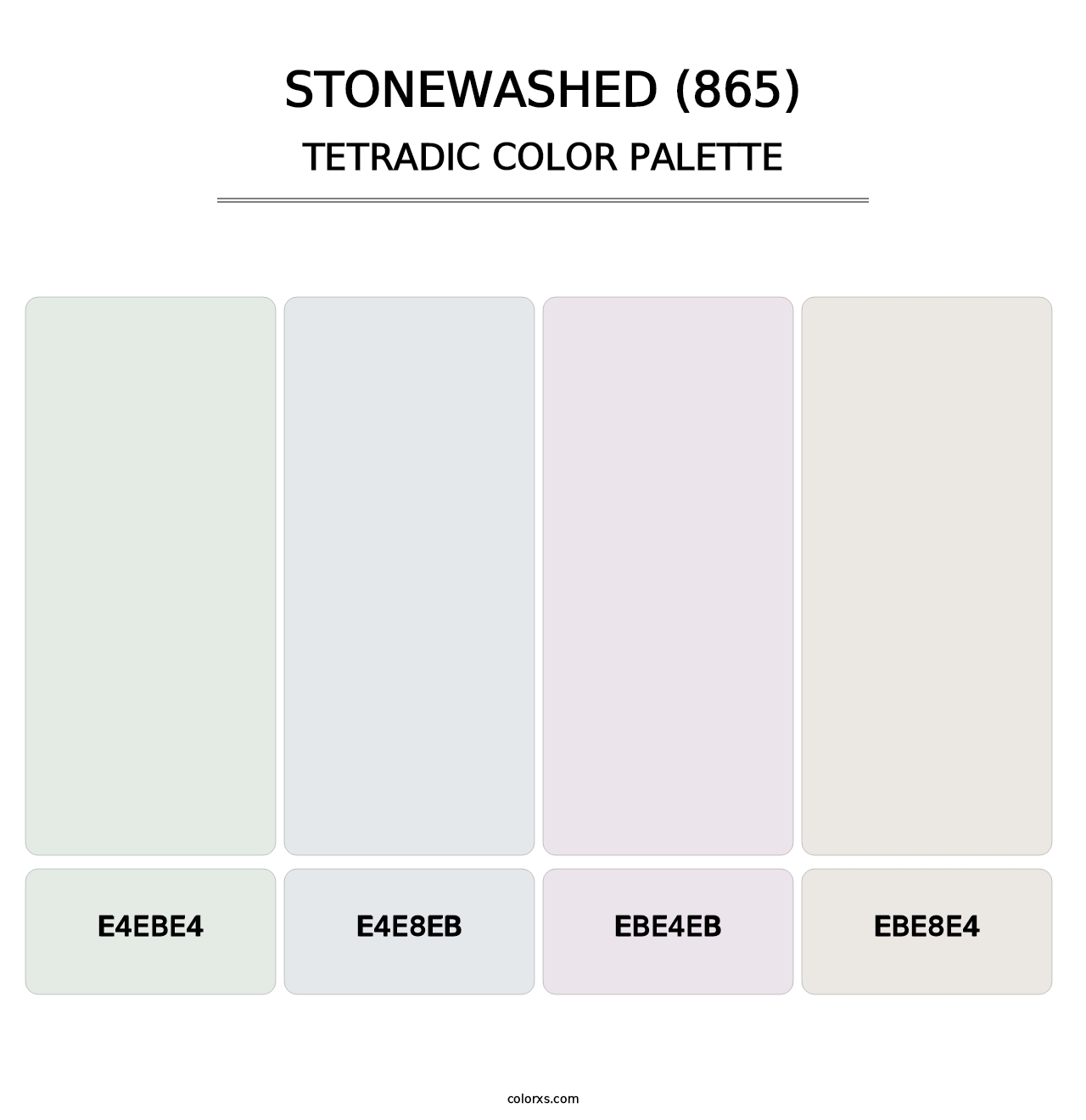 Stonewashed (865) - Tetradic Color Palette
