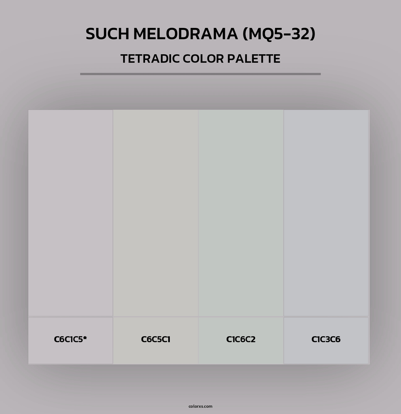 Such Melodrama (MQ5-32) - Tetradic Color Palette