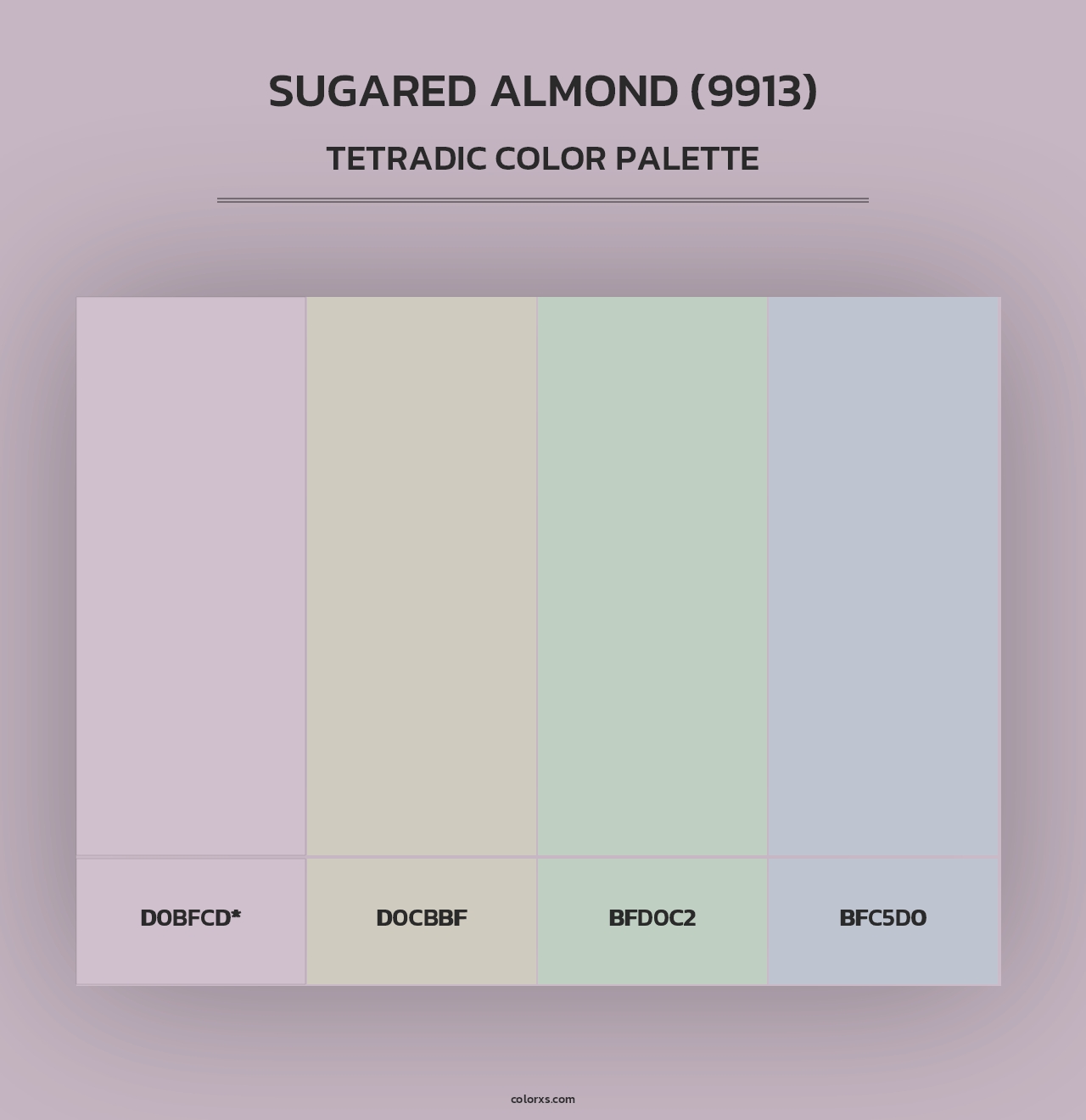 Sugared Almond (9913) - Tetradic Color Palette