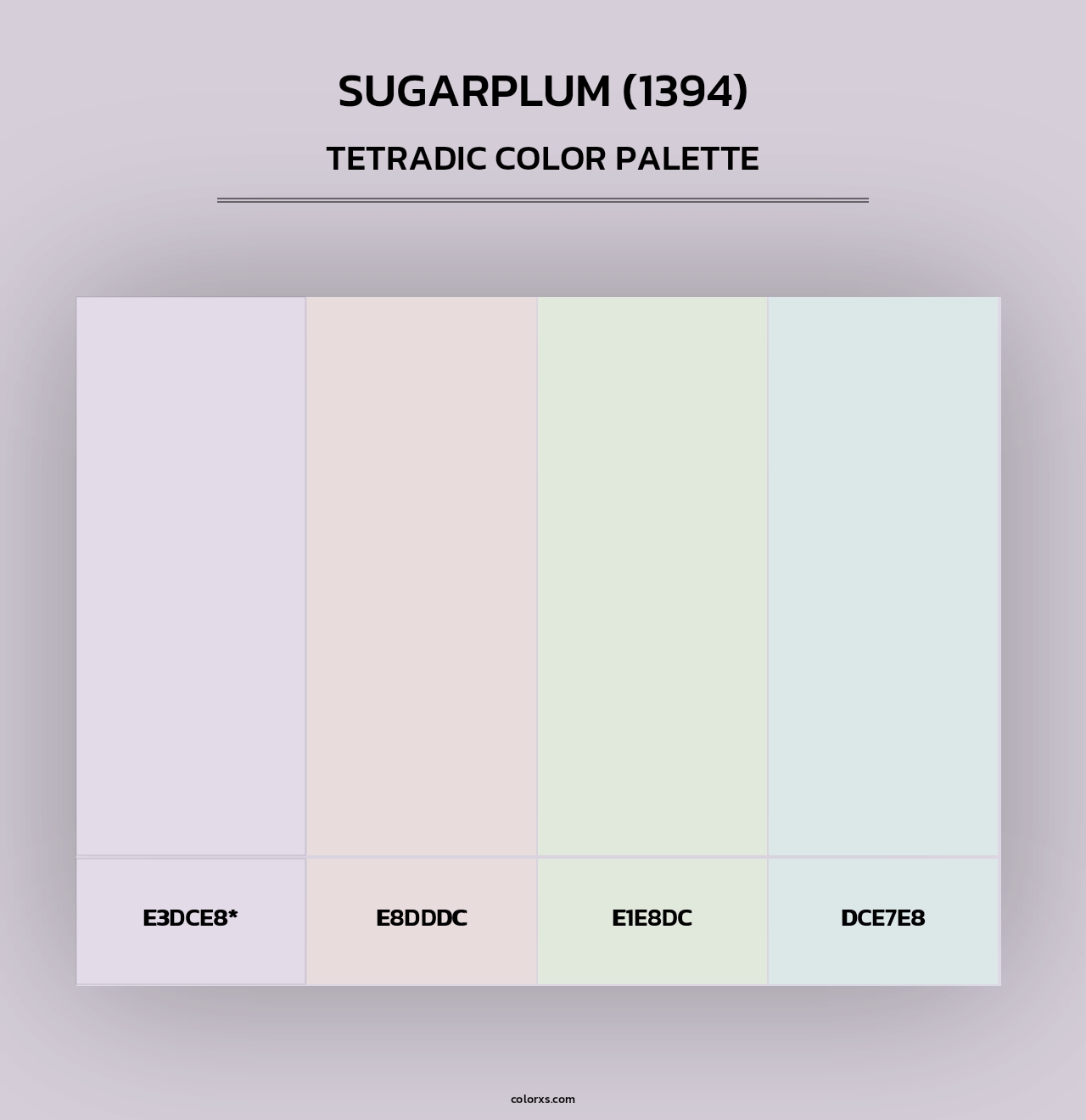 Sugarplum (1394) - Tetradic Color Palette