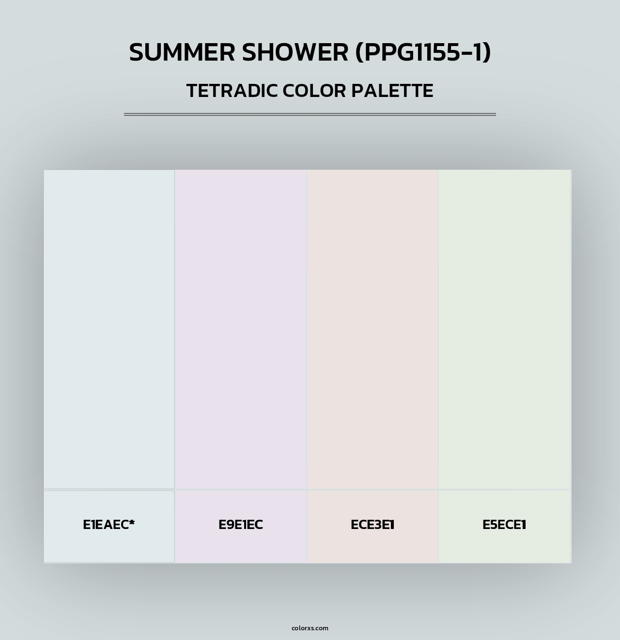 Summer Shower (PPG1155-1) - Tetradic Color Palette