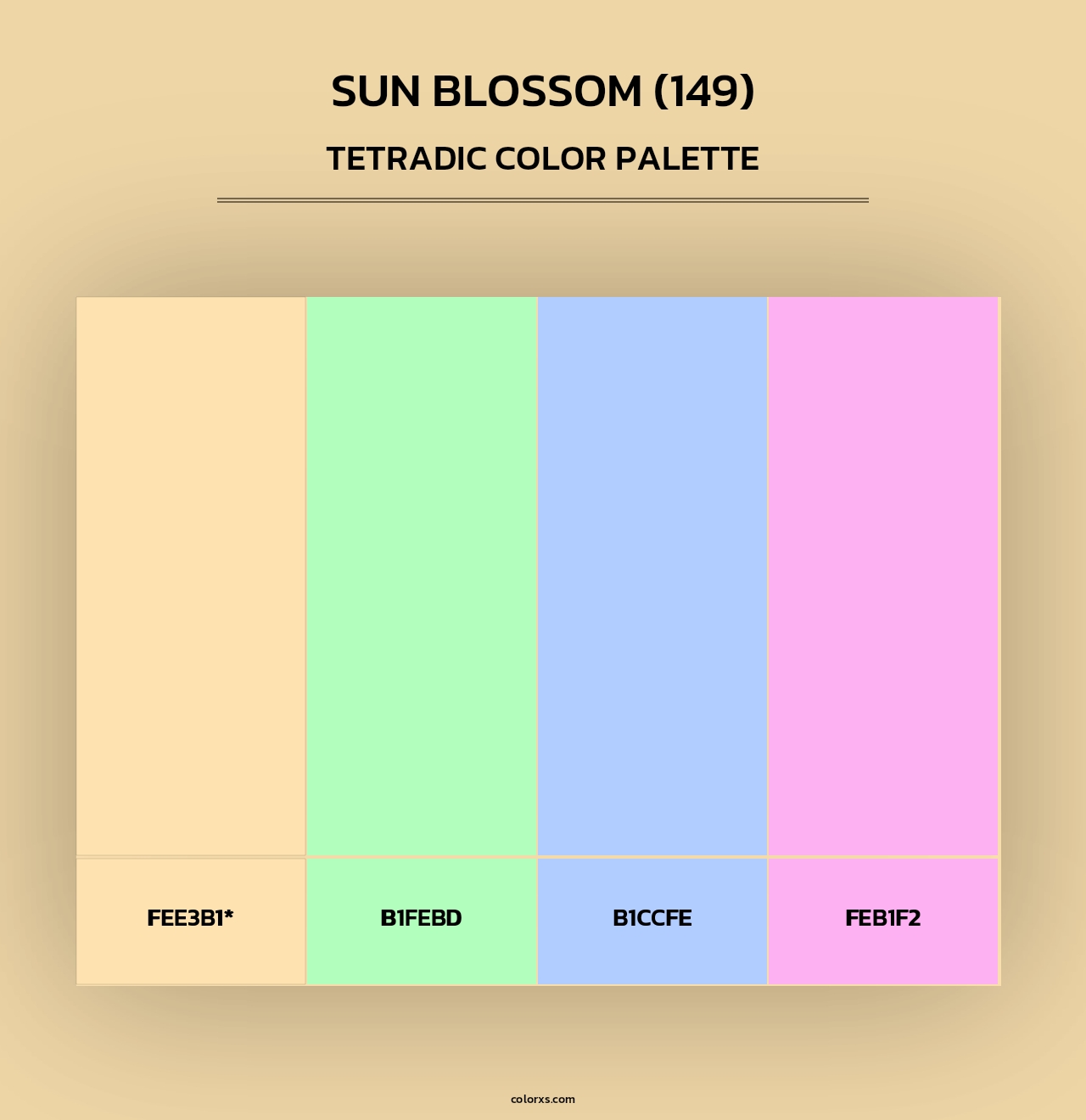 Sun Blossom (149) - Tetradic Color Palette
