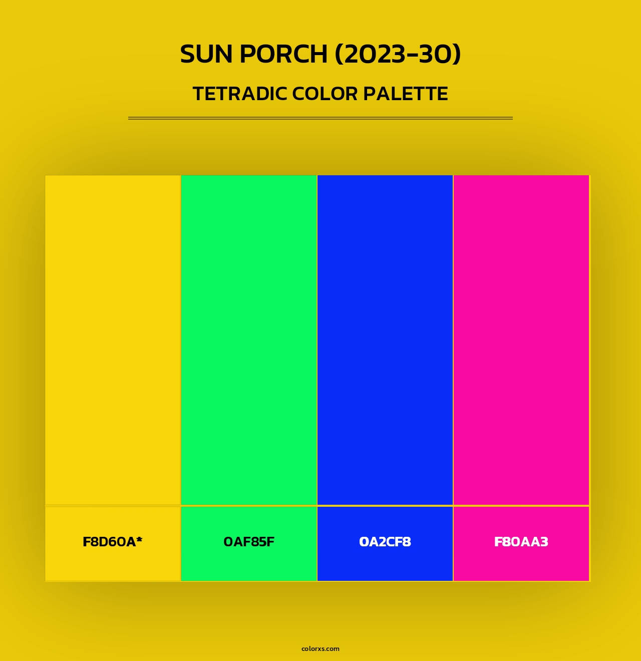 Sun Porch (2023-30) - Tetradic Color Palette