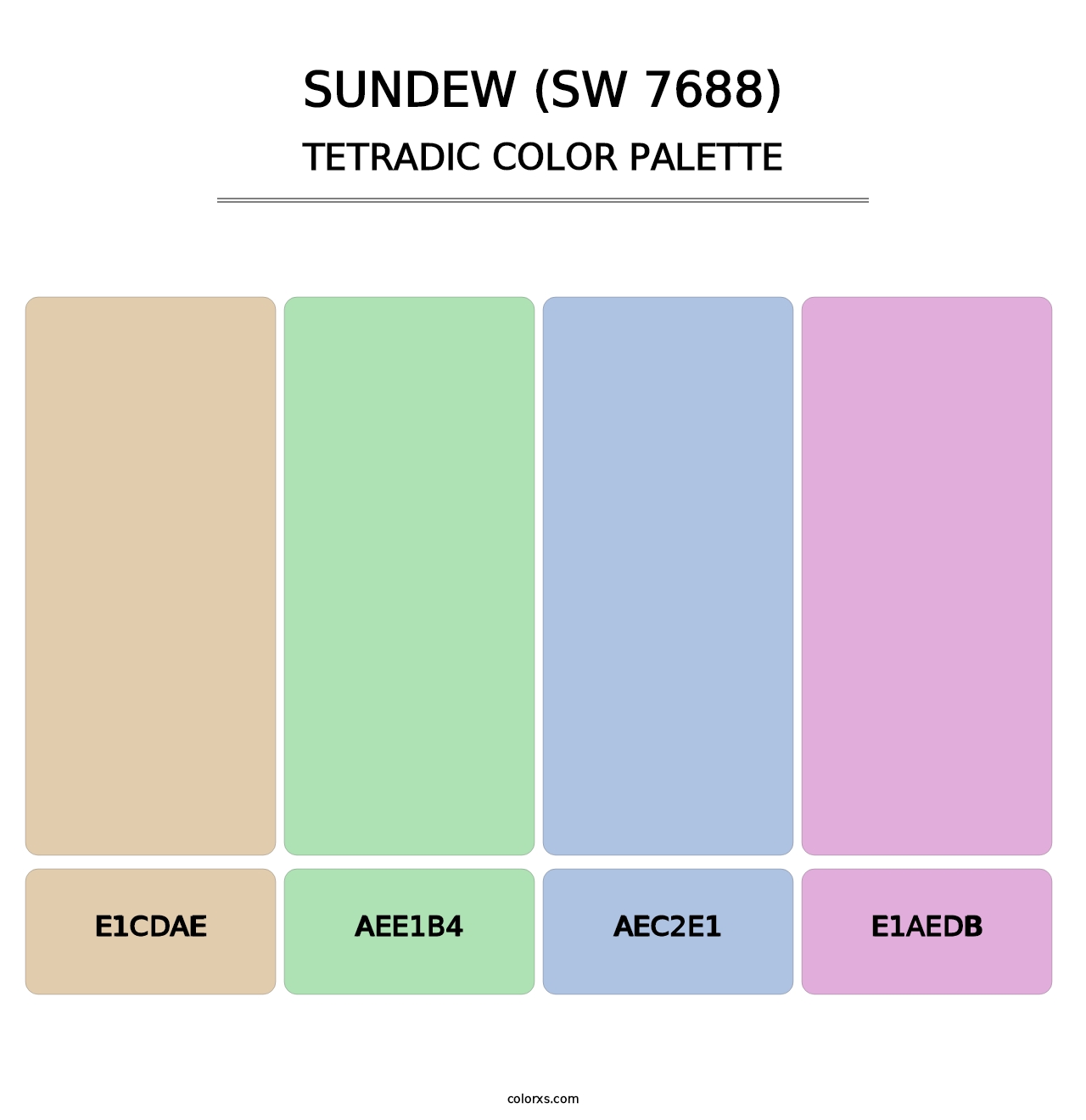 Sundew (SW 7688) - Tetradic Color Palette