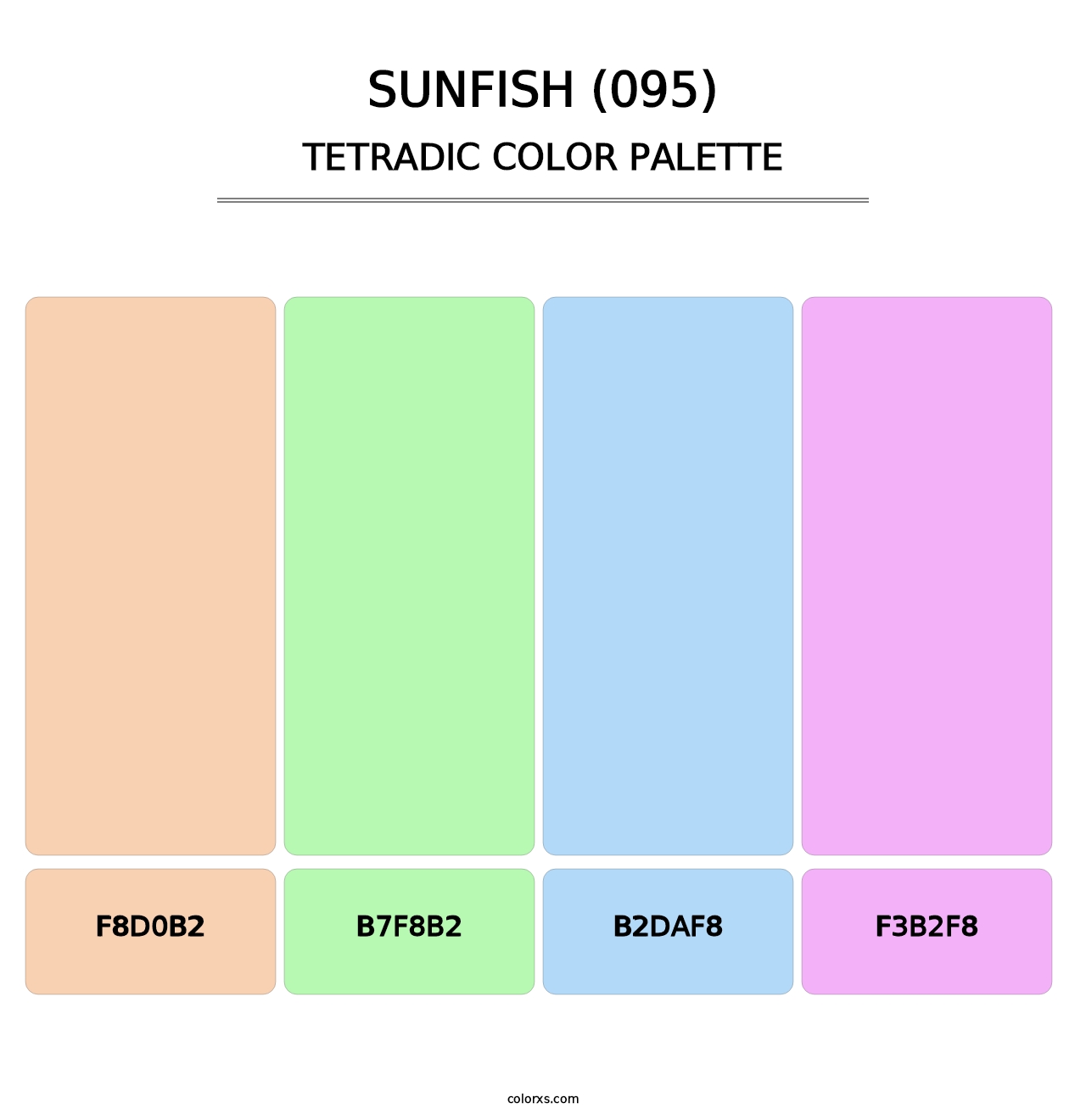 Sunfish (095) - Tetradic Color Palette