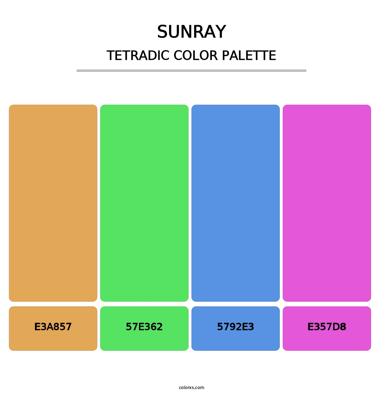 Sunray - Tetradic Color Palette