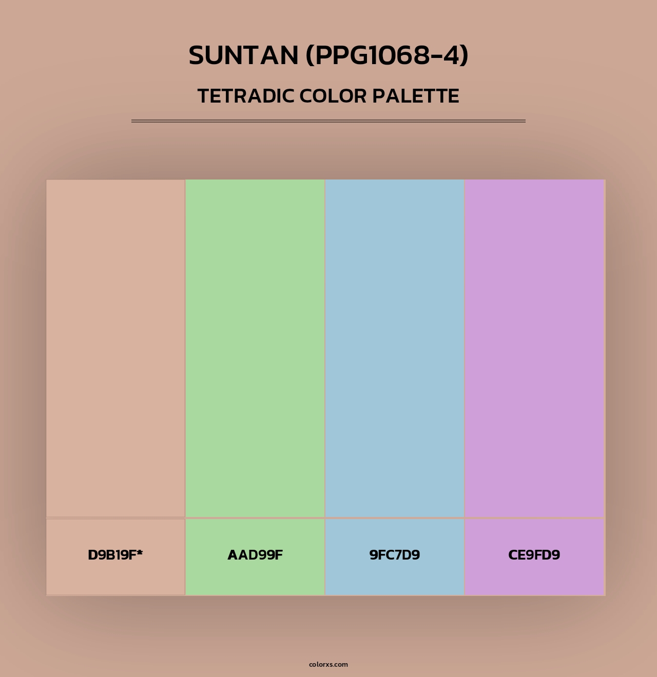 Suntan (PPG1068-4) - Tetradic Color Palette