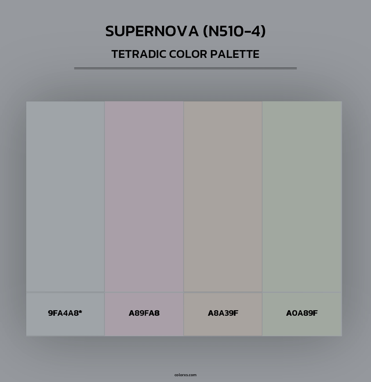 Supernova (N510-4) - Tetradic Color Palette