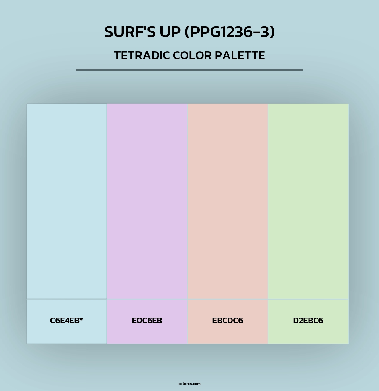 Surf's Up (PPG1236-3) - Tetradic Color Palette