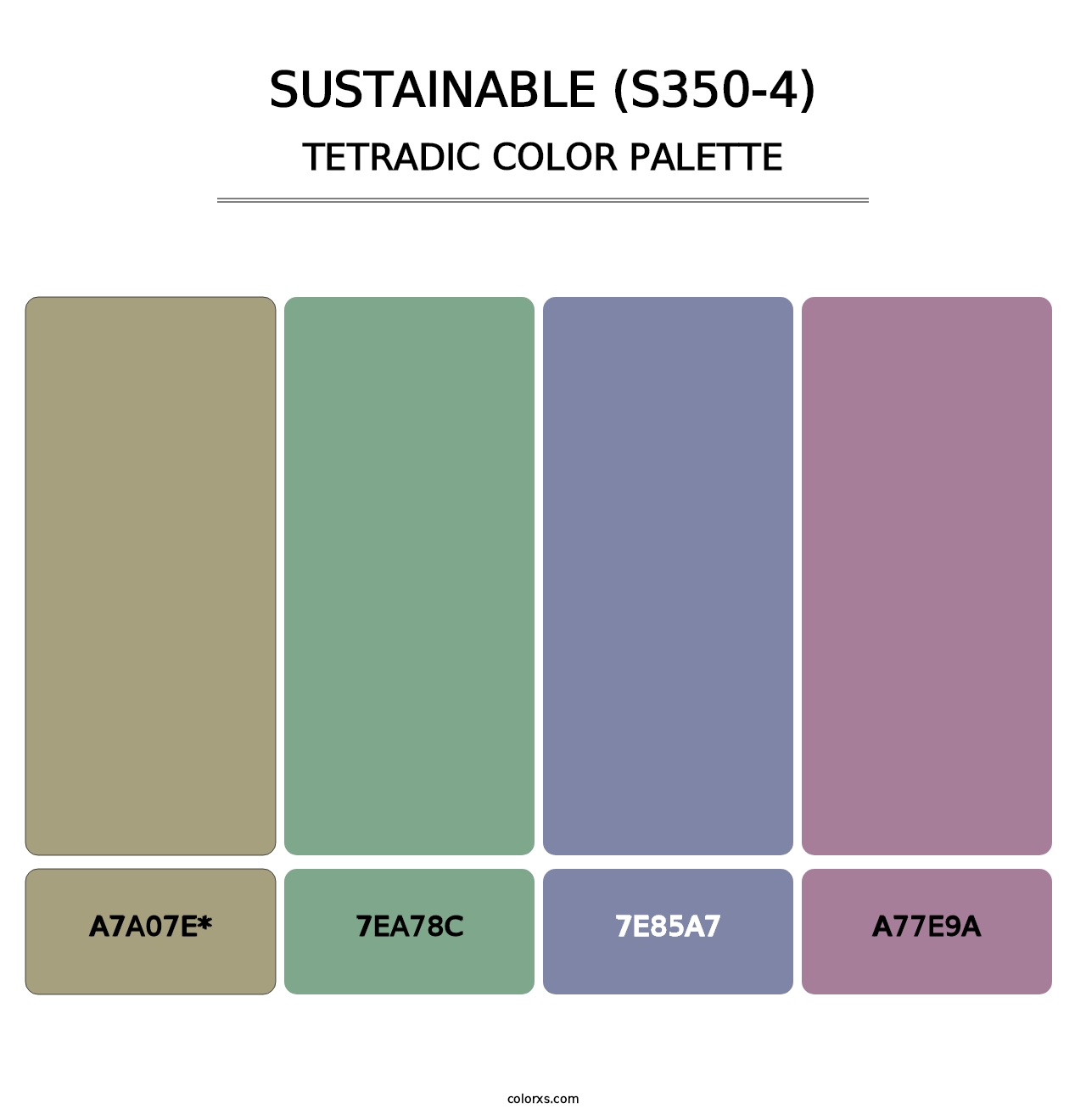 Sustainable (S350-4) - Tetradic Color Palette