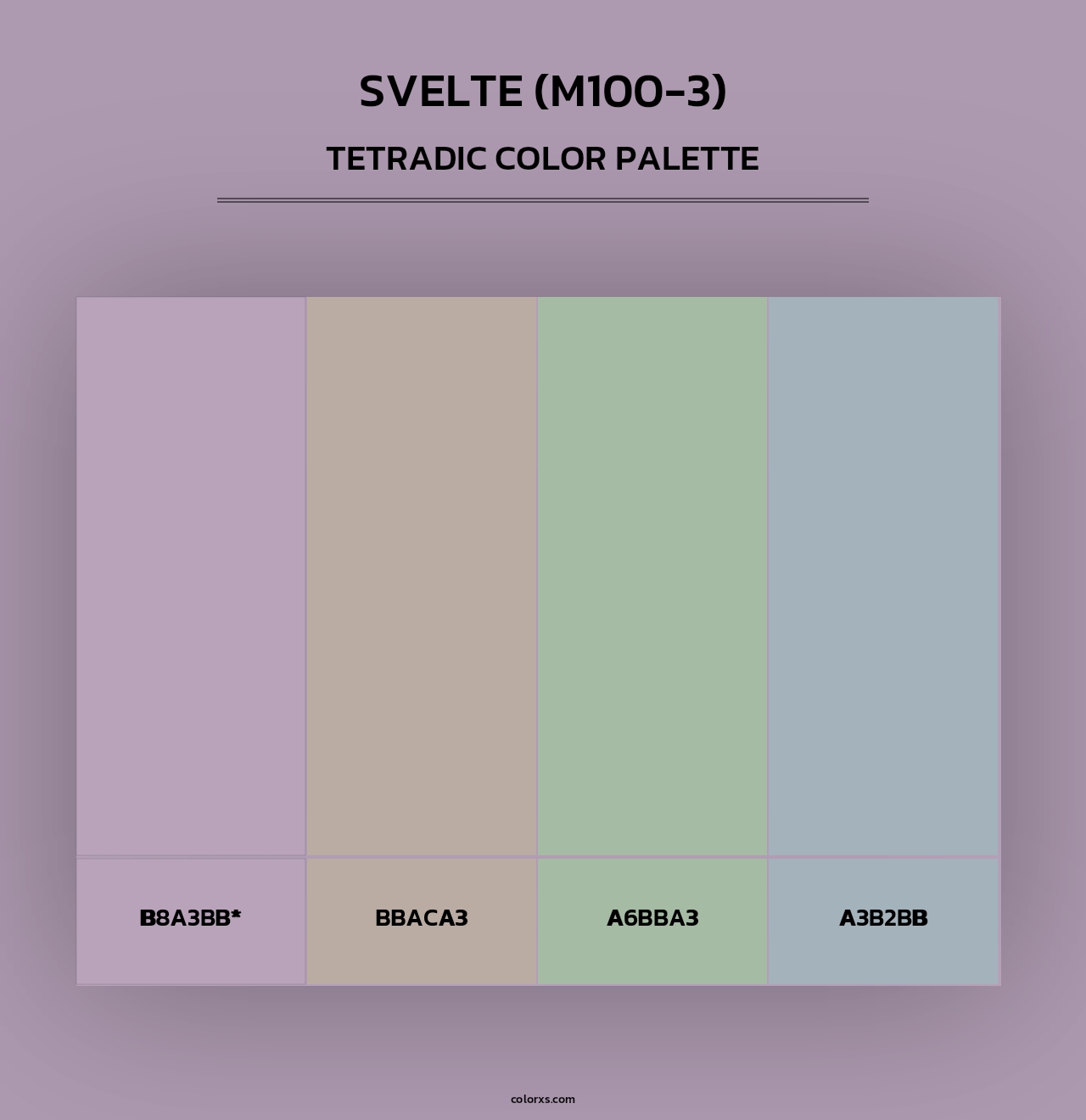 Svelte (M100-3) - Tetradic Color Palette