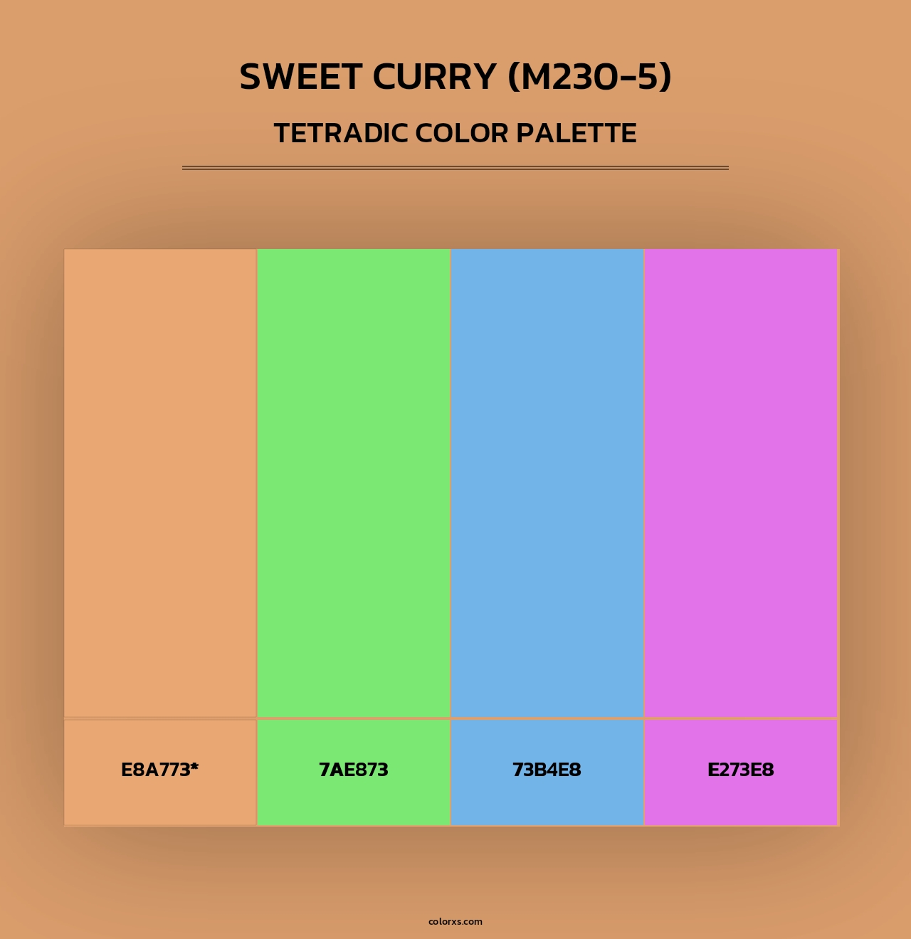 Sweet Curry (M230-5) - Tetradic Color Palette
