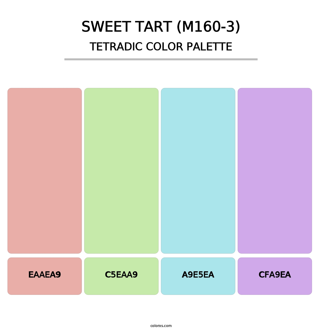Sweet Tart (M160-3) - Tetradic Color Palette