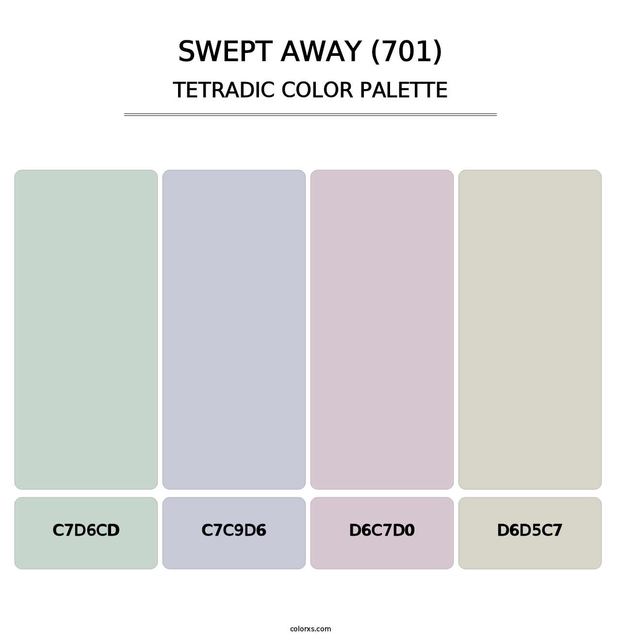 Swept Away (701) - Tetradic Color Palette