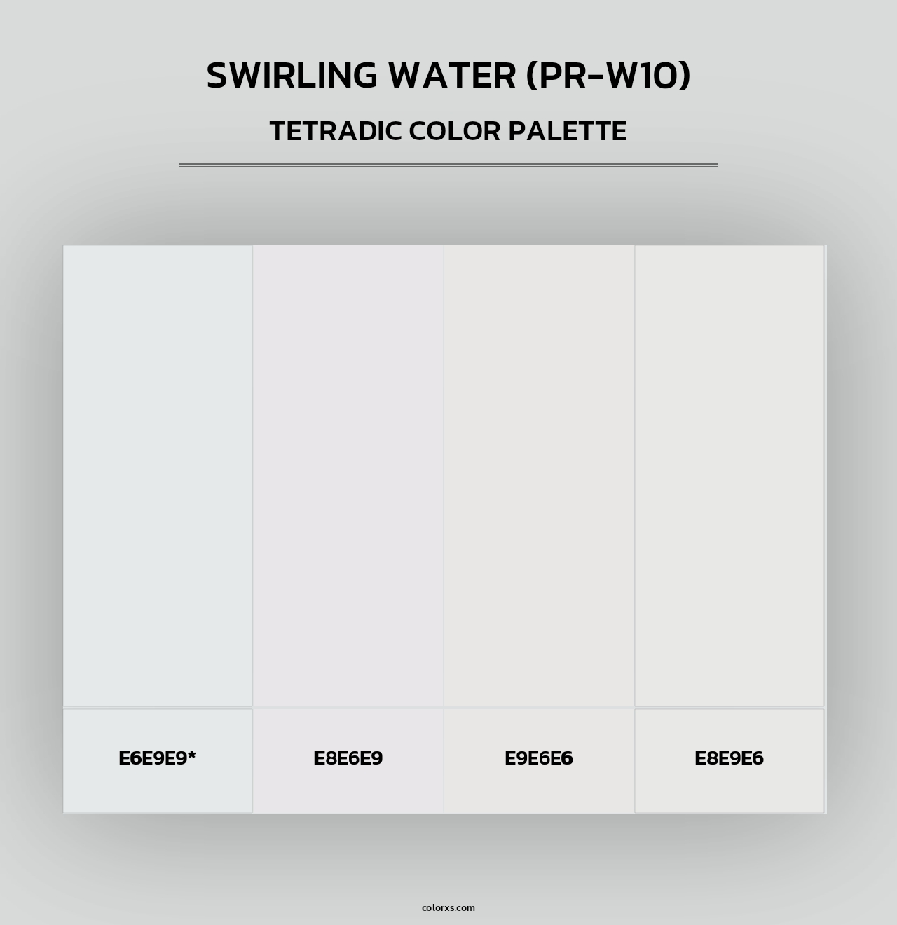 Swirling Water (PR-W10) - Tetradic Color Palette
