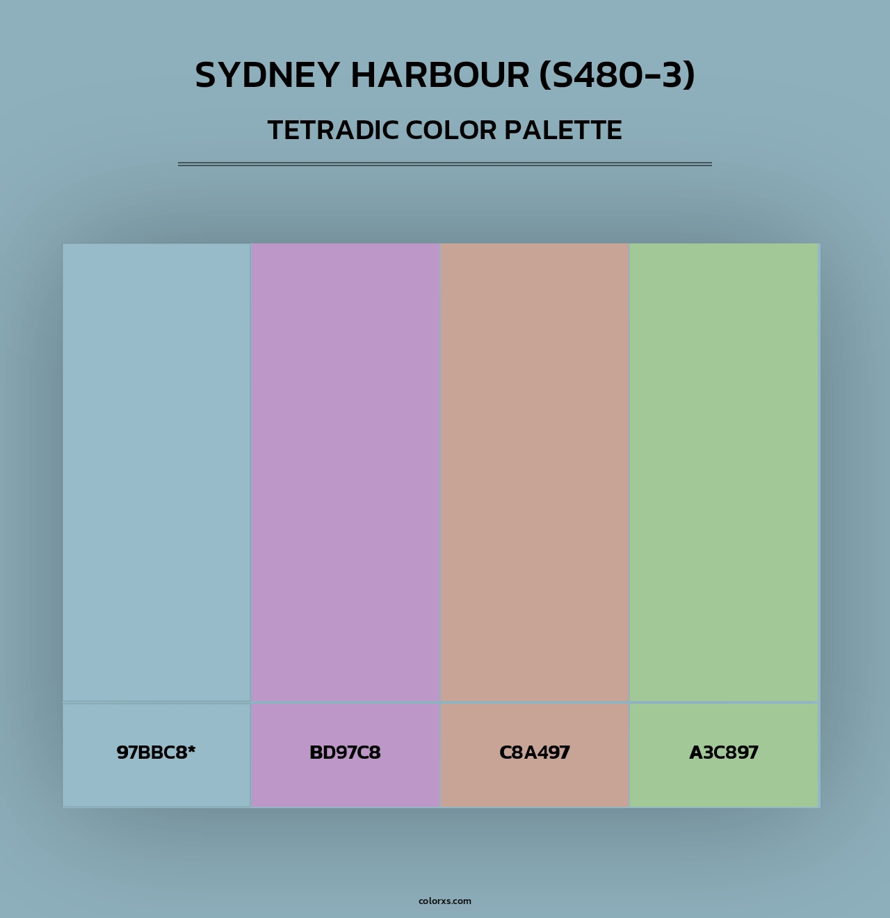 Sydney Harbour (S480-3) - Tetradic Color Palette