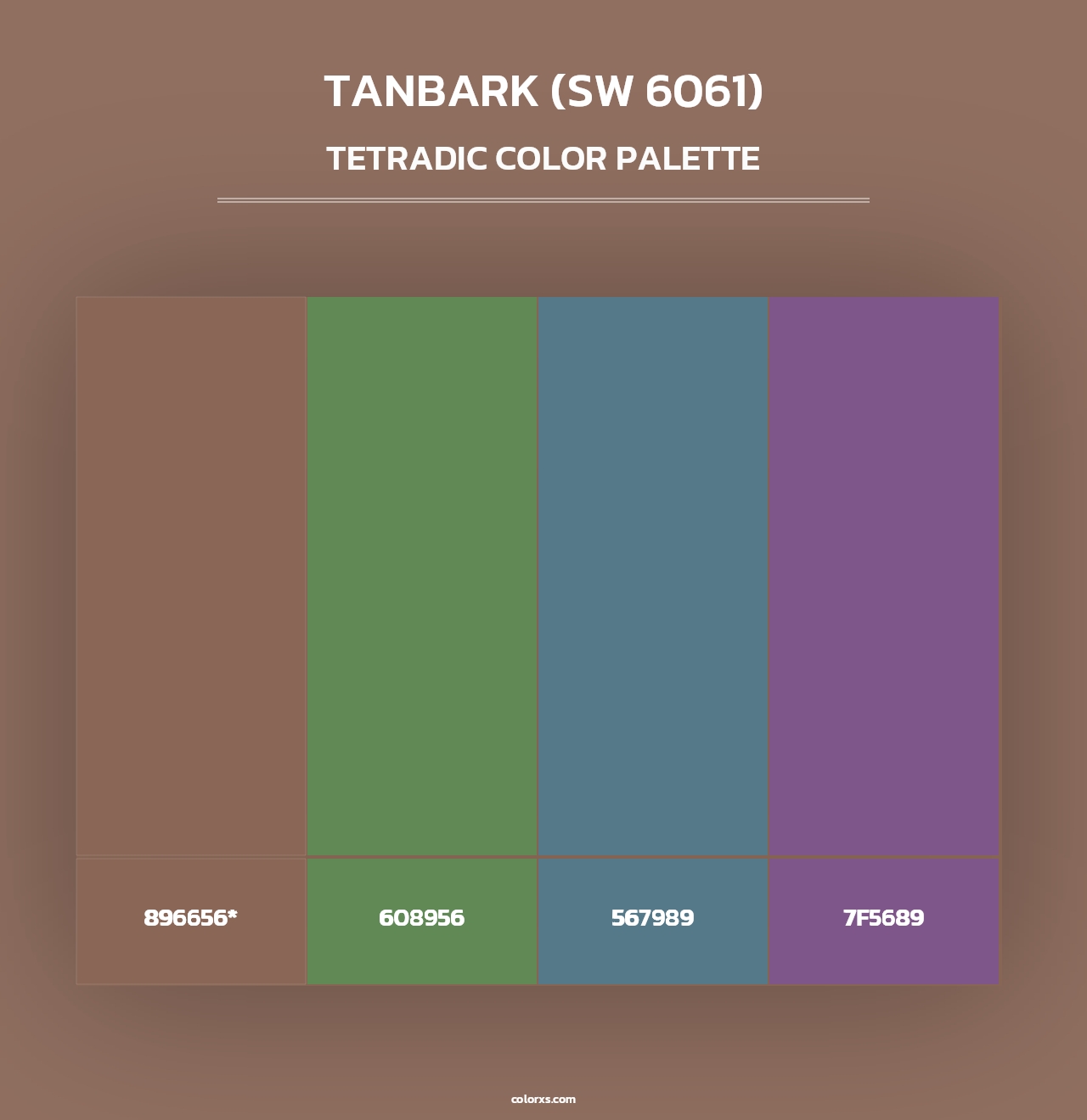 Tanbark (SW 6061) - Tetradic Color Palette