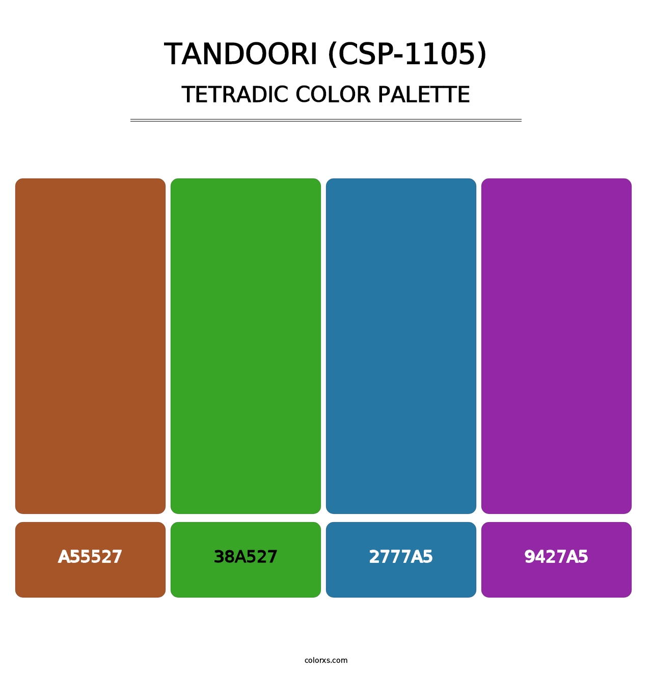 Tandoori (CSP-1105) - Tetradic Color Palette