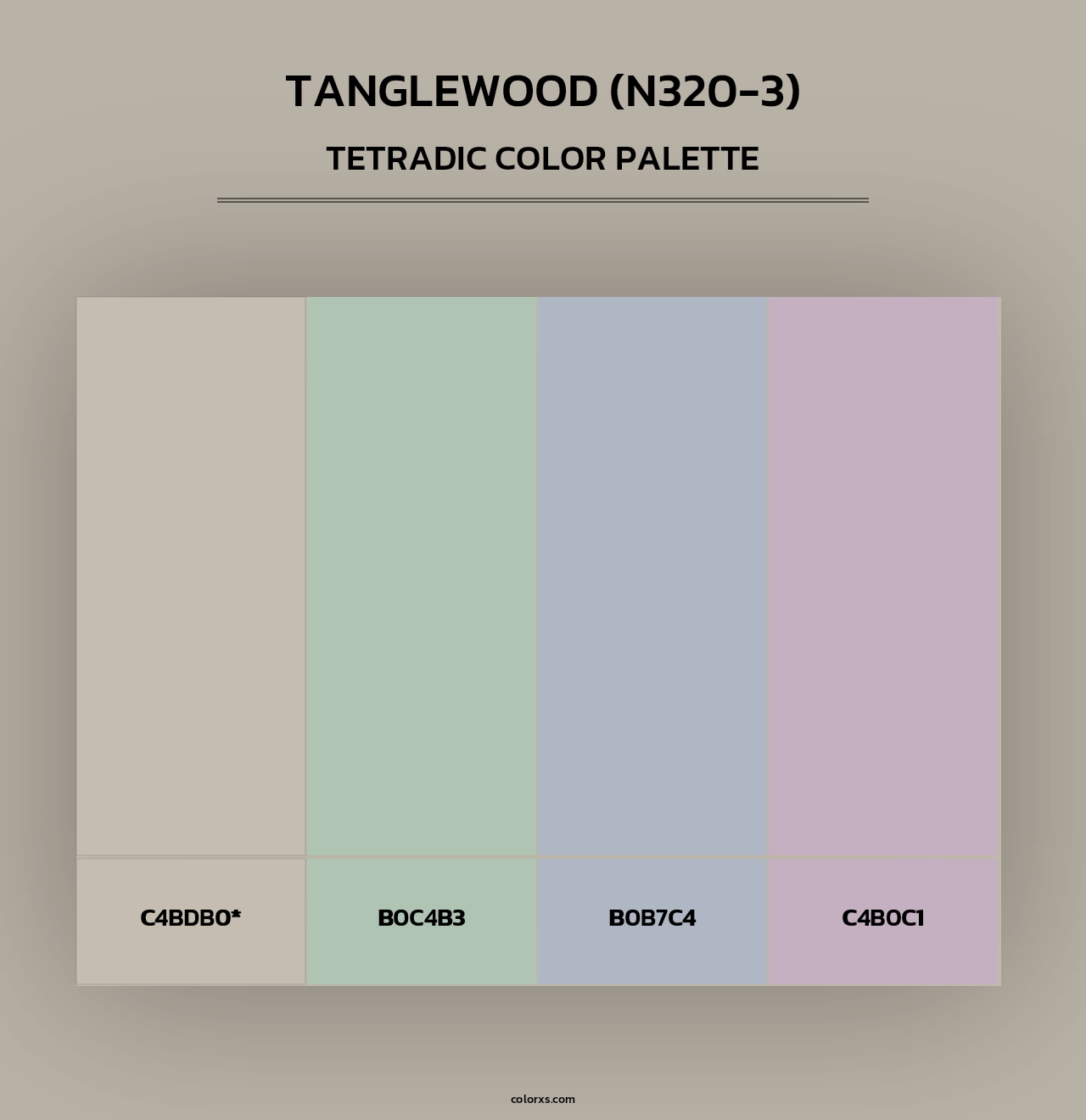 Tanglewood (N320-3) - Tetradic Color Palette